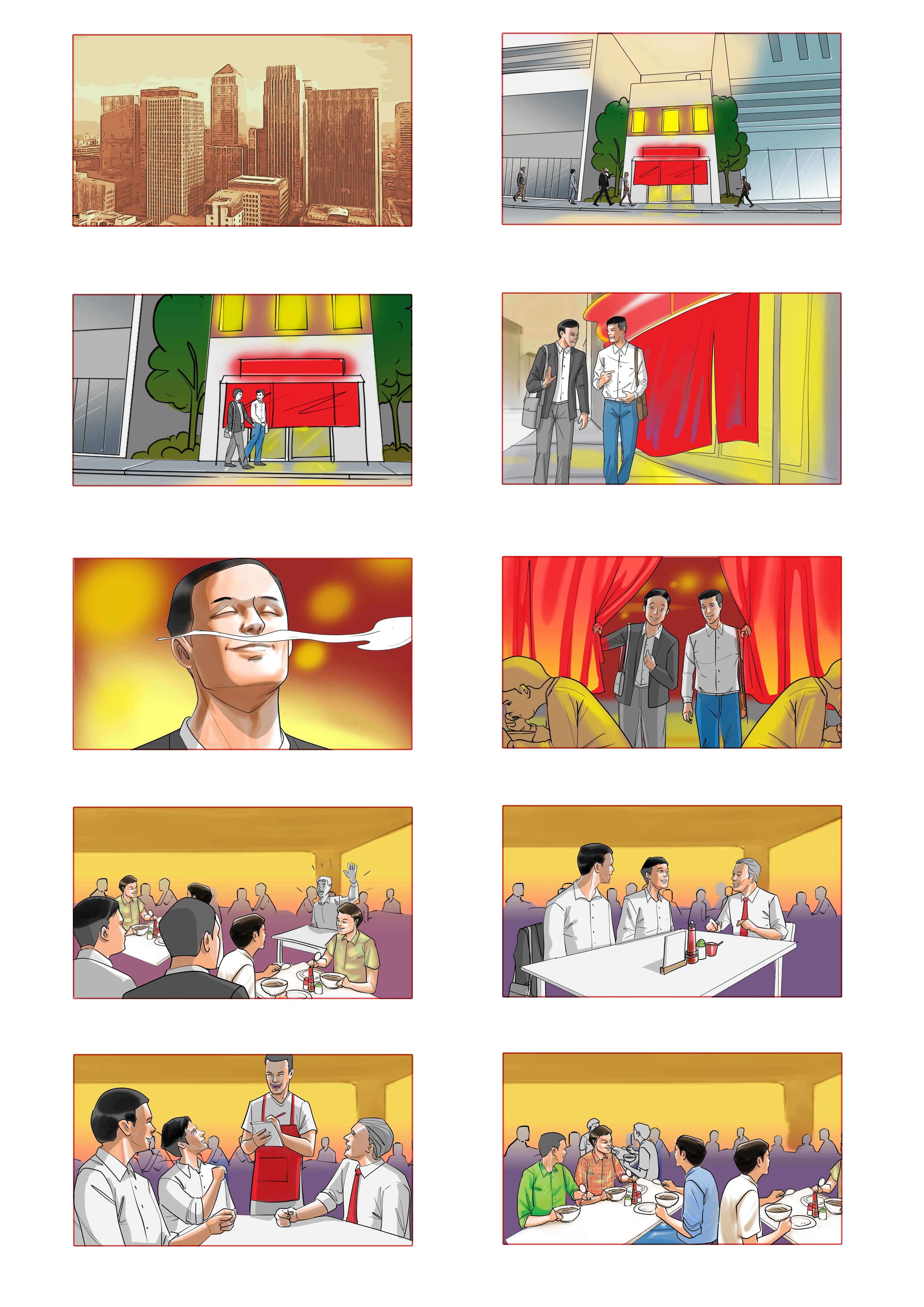 GUDANG GARAM Storyboard - color process - AfterHours Version
