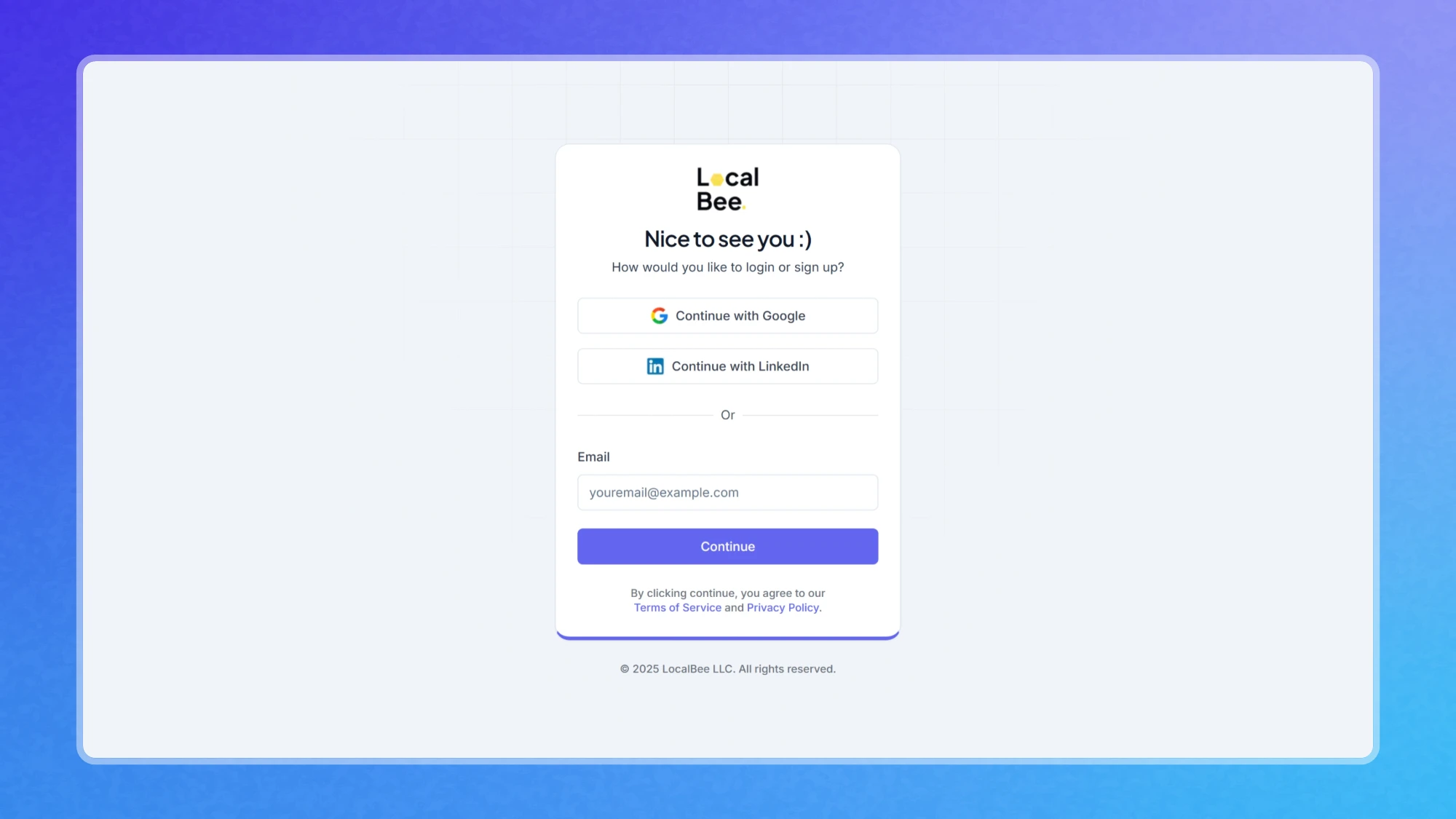 Consolidated Login/Signup Page