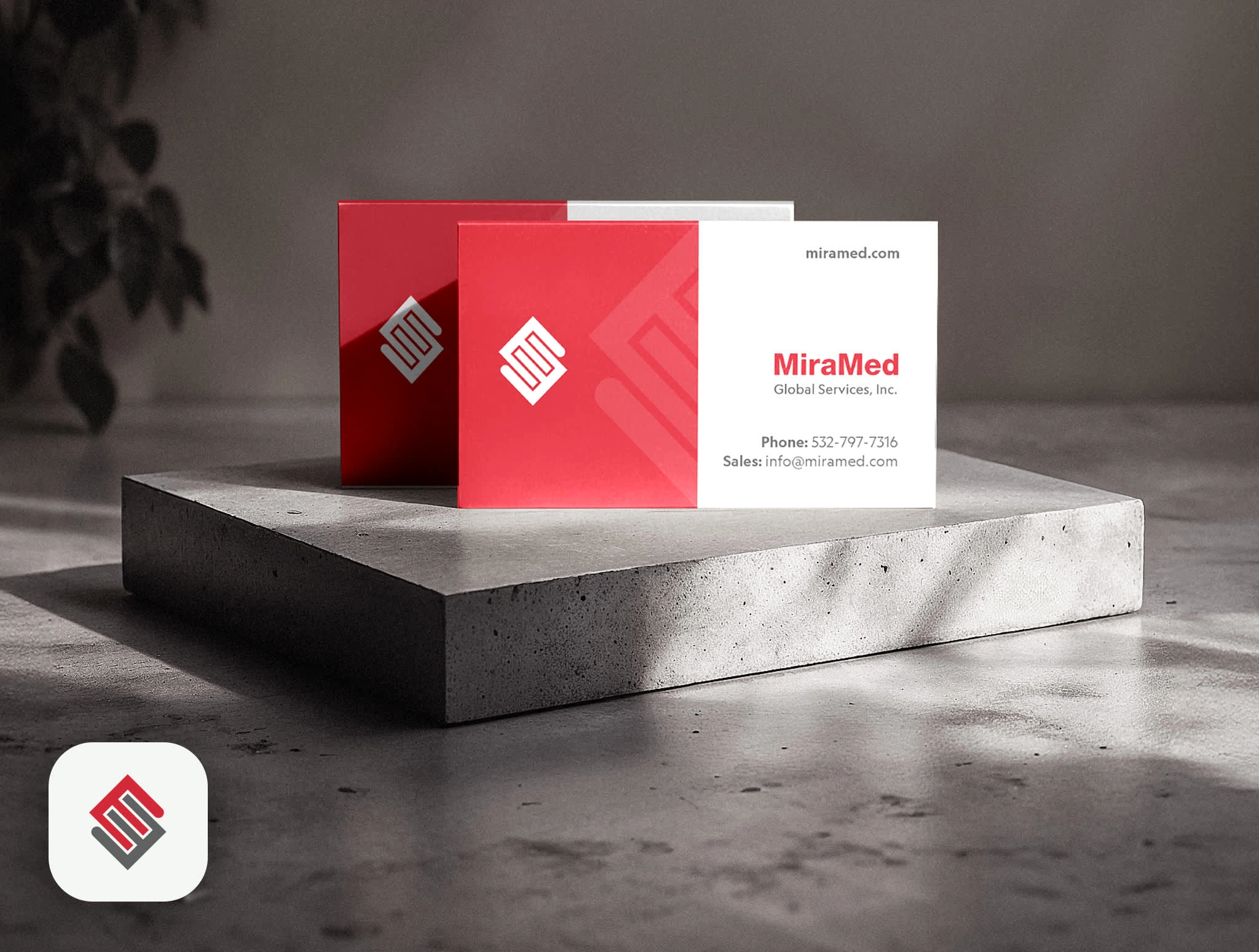 Horizontal Business Card Design