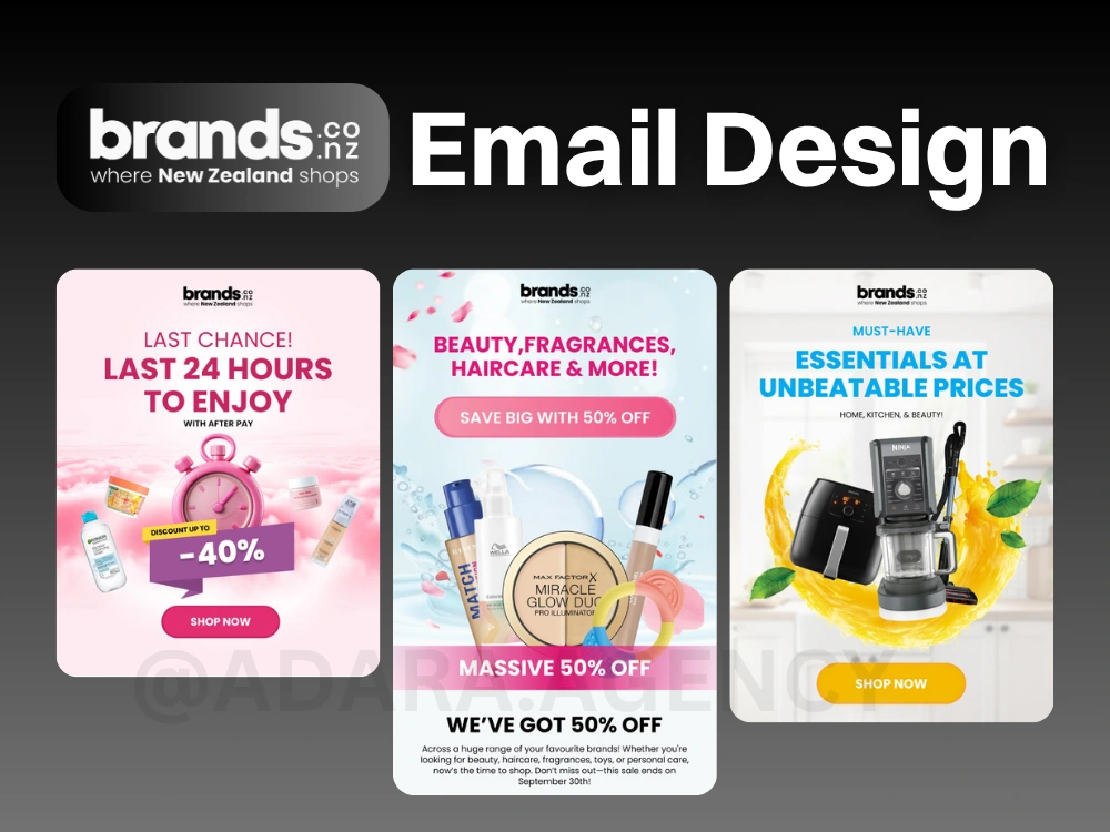 Email Design and Implementation.