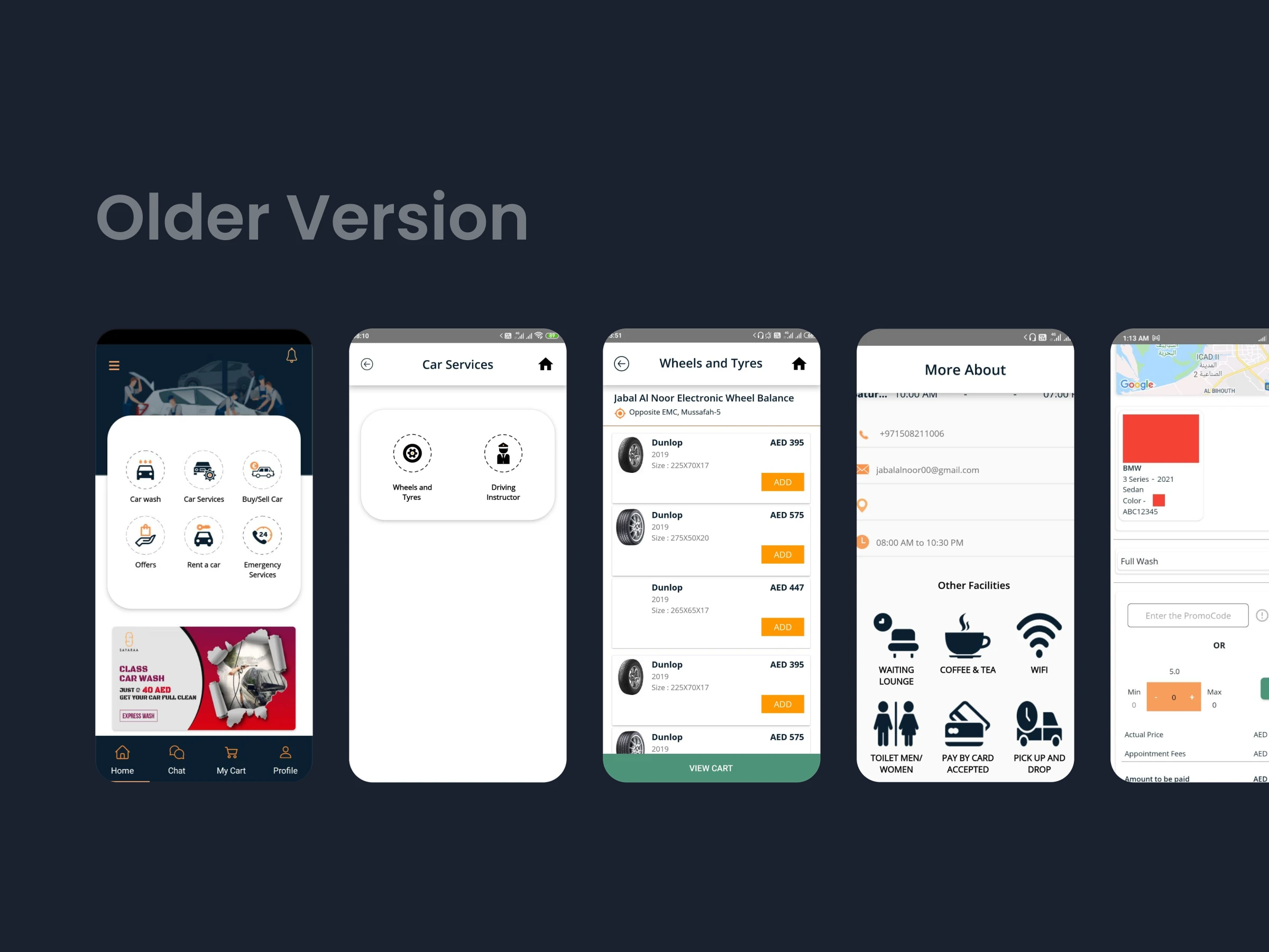 Older version of the app