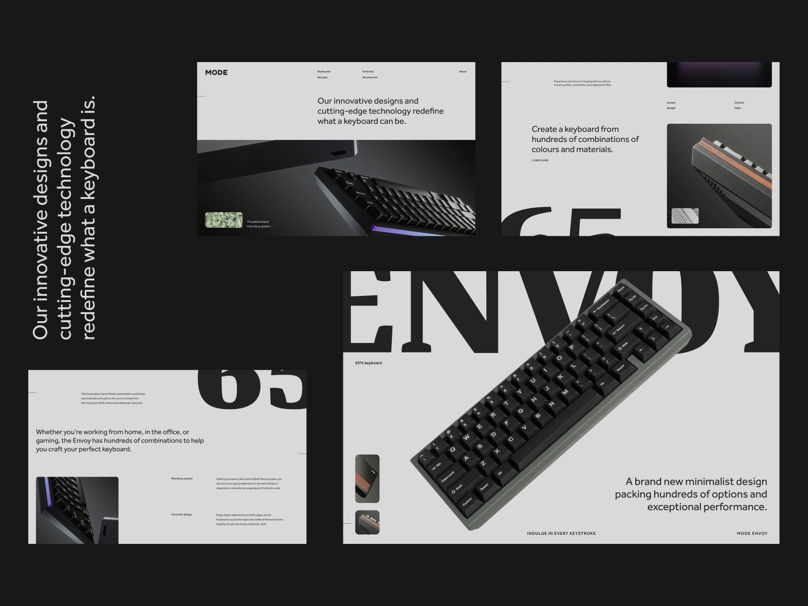 High end custom keyboard UI design 