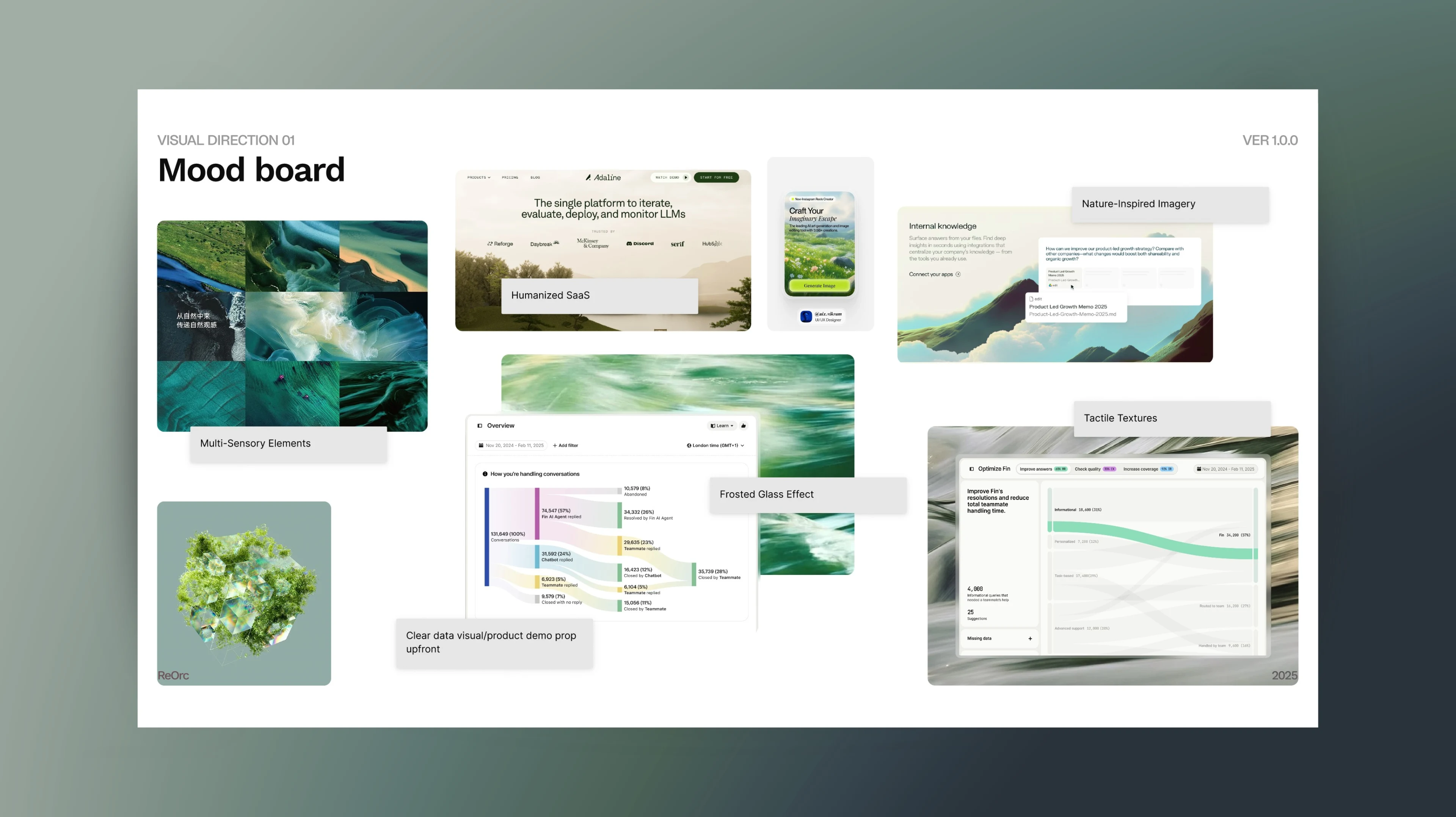 Blending sleek data‑driven precision with nature‑inspired imagery