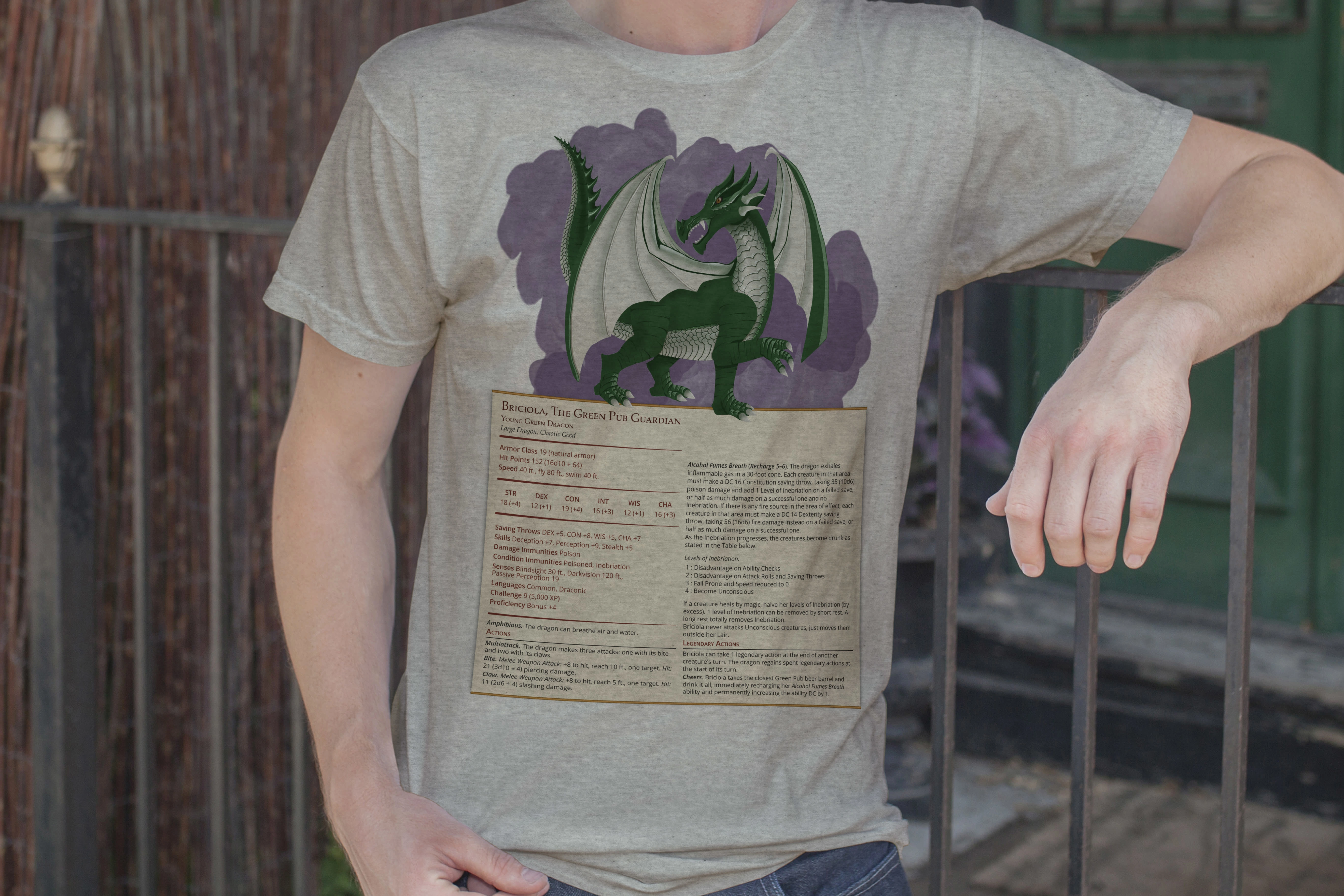 Green Pub T-shirt design, Ludika Event