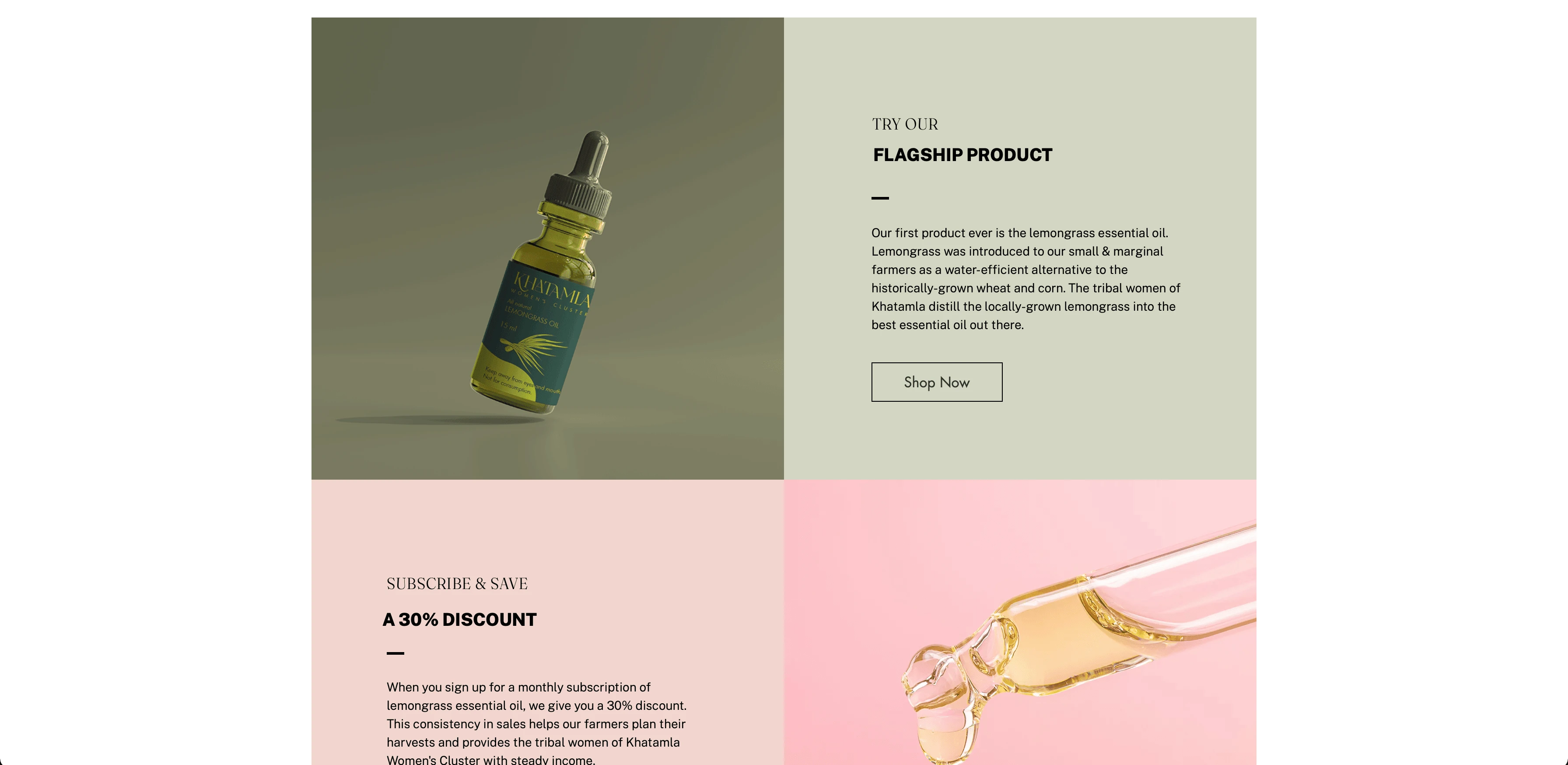 Product features and callouts