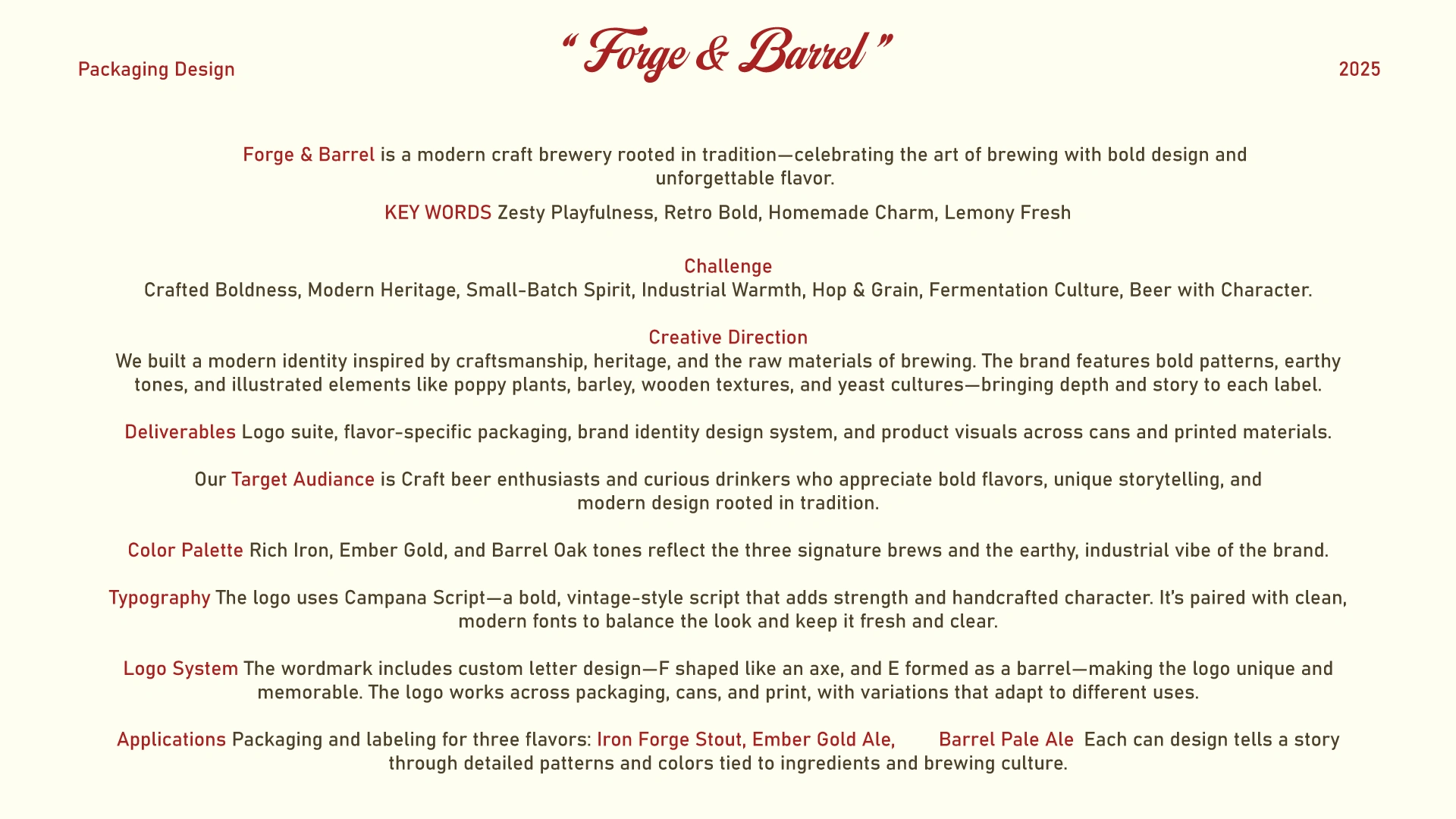 Creative Direction/ Brand Strategy