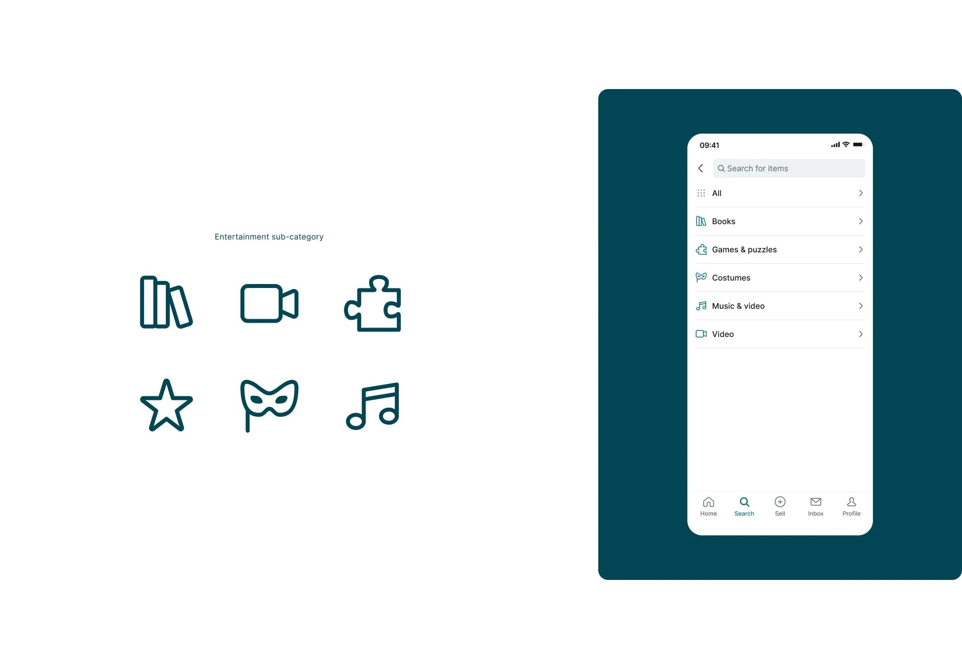 Entertainment sub-category