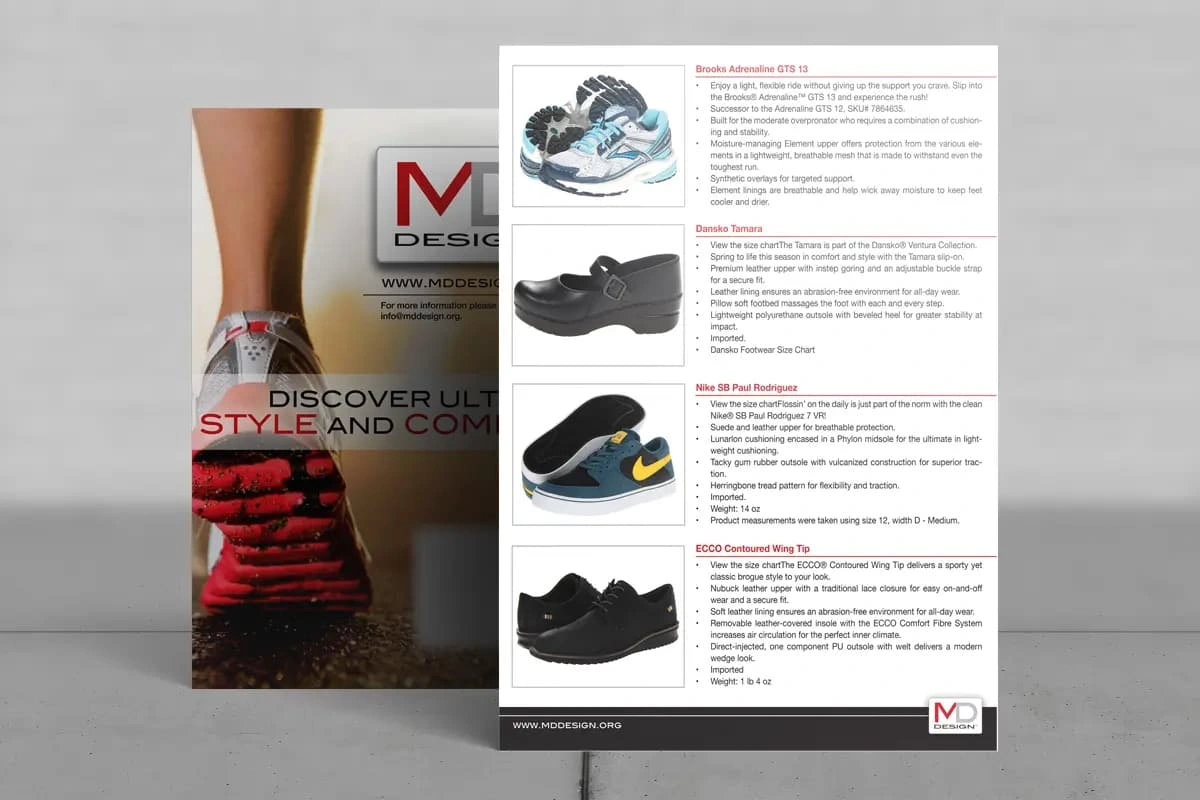 Line Sheets - Layout done in InDesign and image enhancement done in Photoshop.