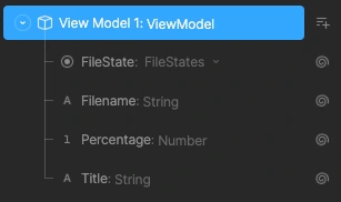 The Data binding API for developers that powers the entire animation.