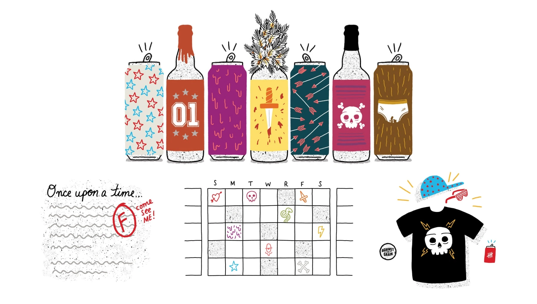 Spot illustrations for the website.