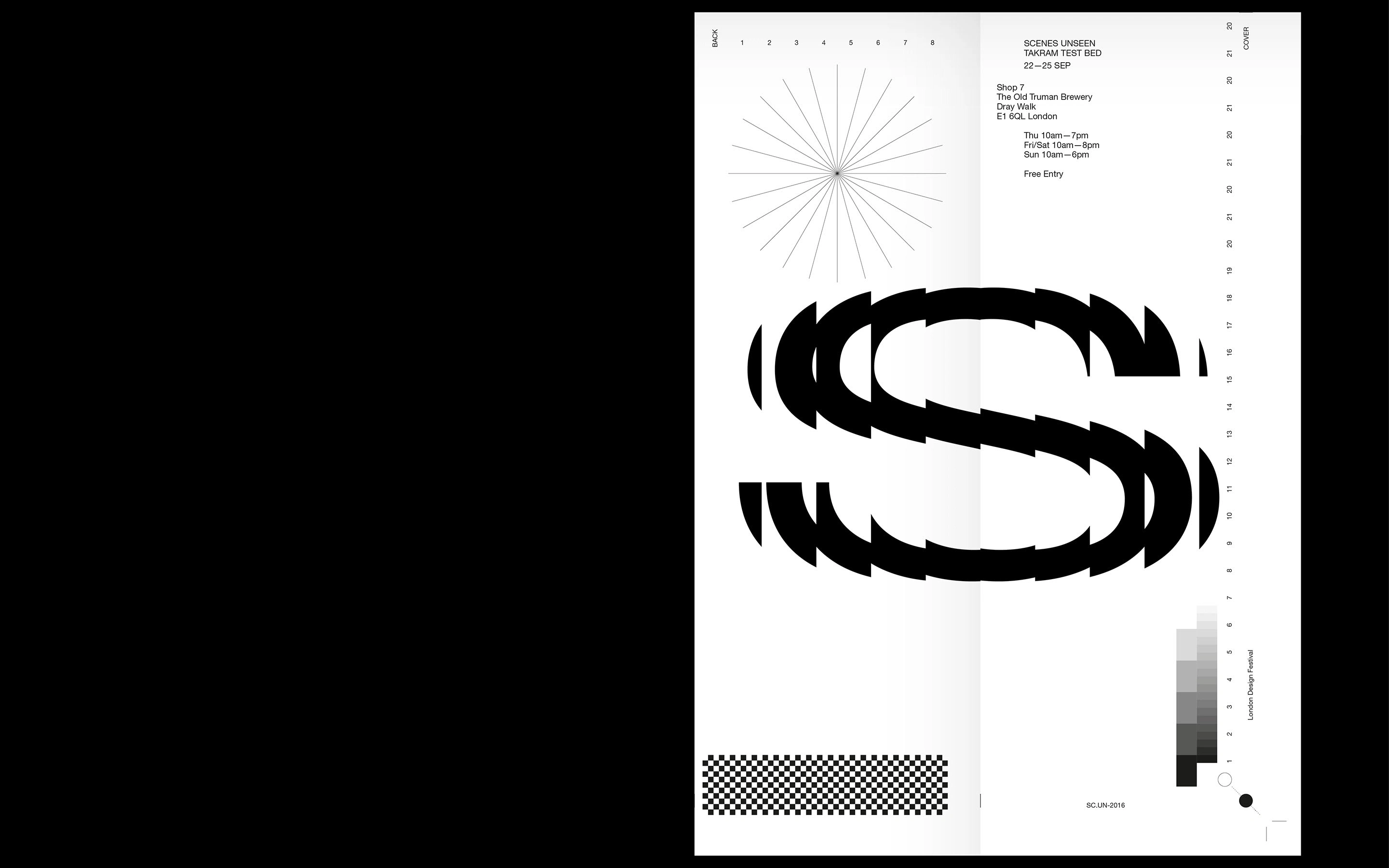 Scenes Unseen, Takram Studio, London Design Festival 2016 (exhibition, graphics)