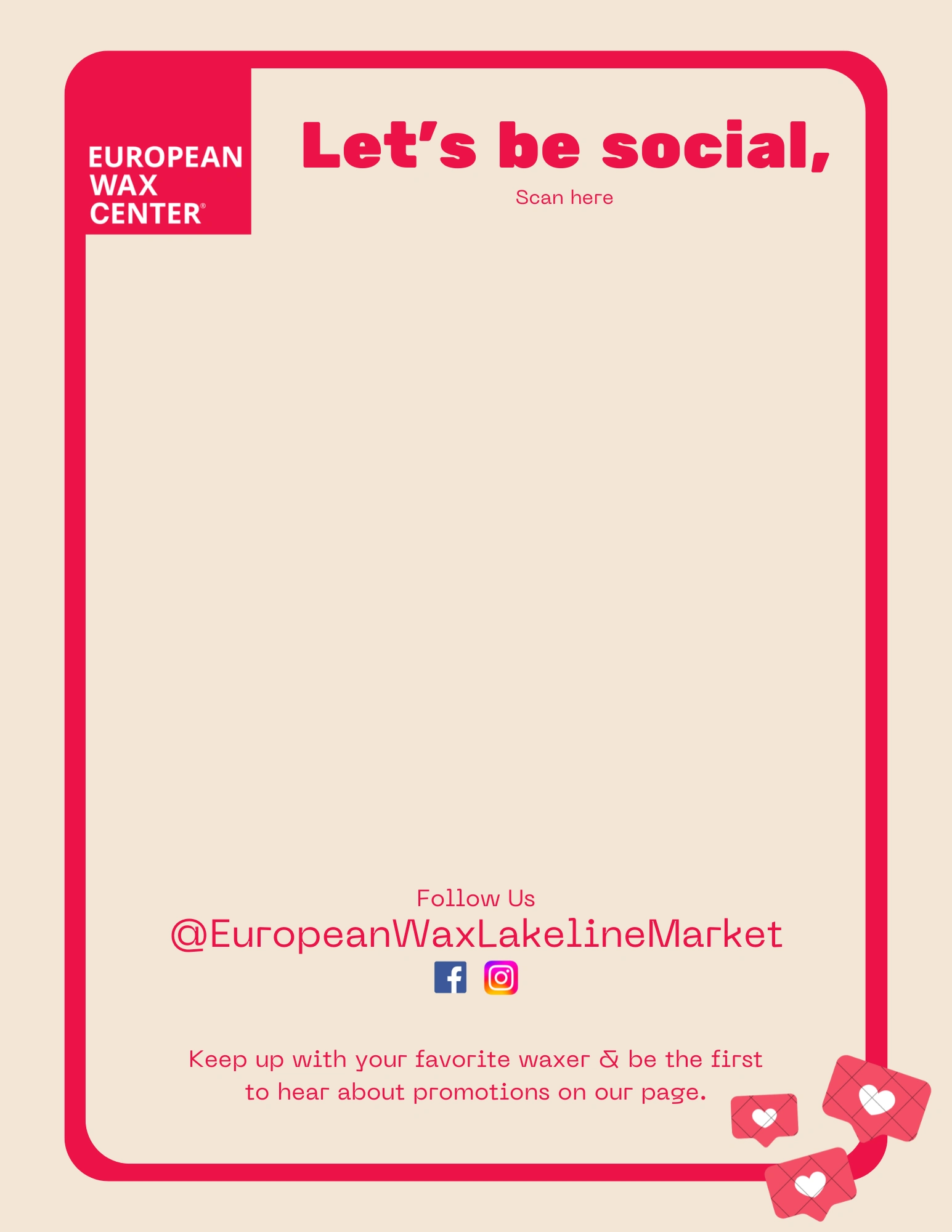 Online and In-Store Social Media Signage