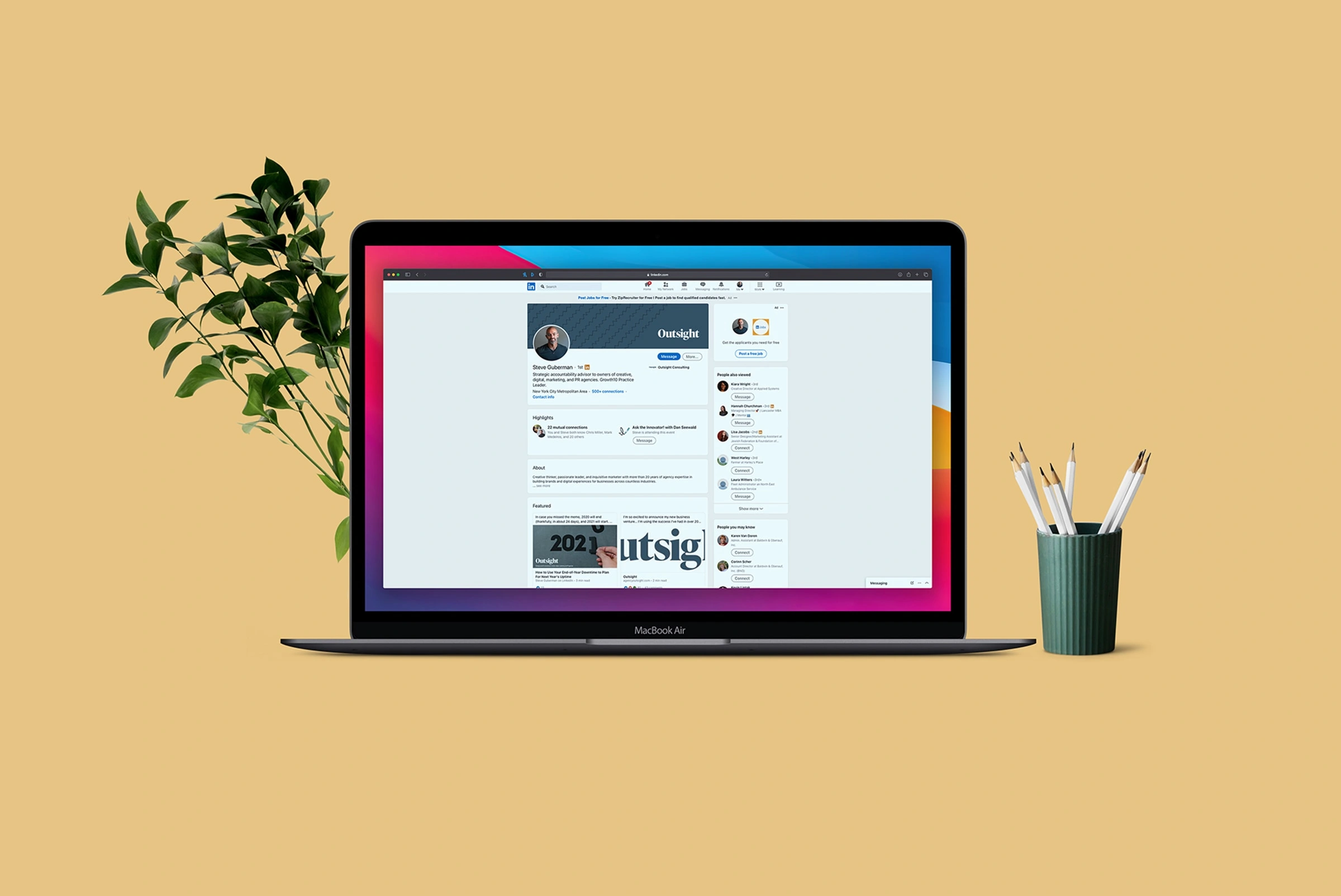Rebranded LinkedIn Profile Page