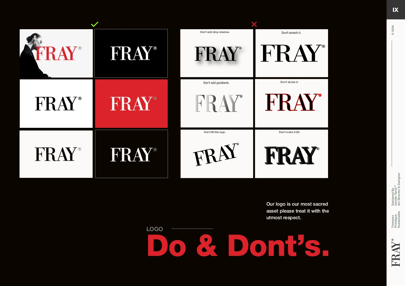 Fray Brand identity page 8