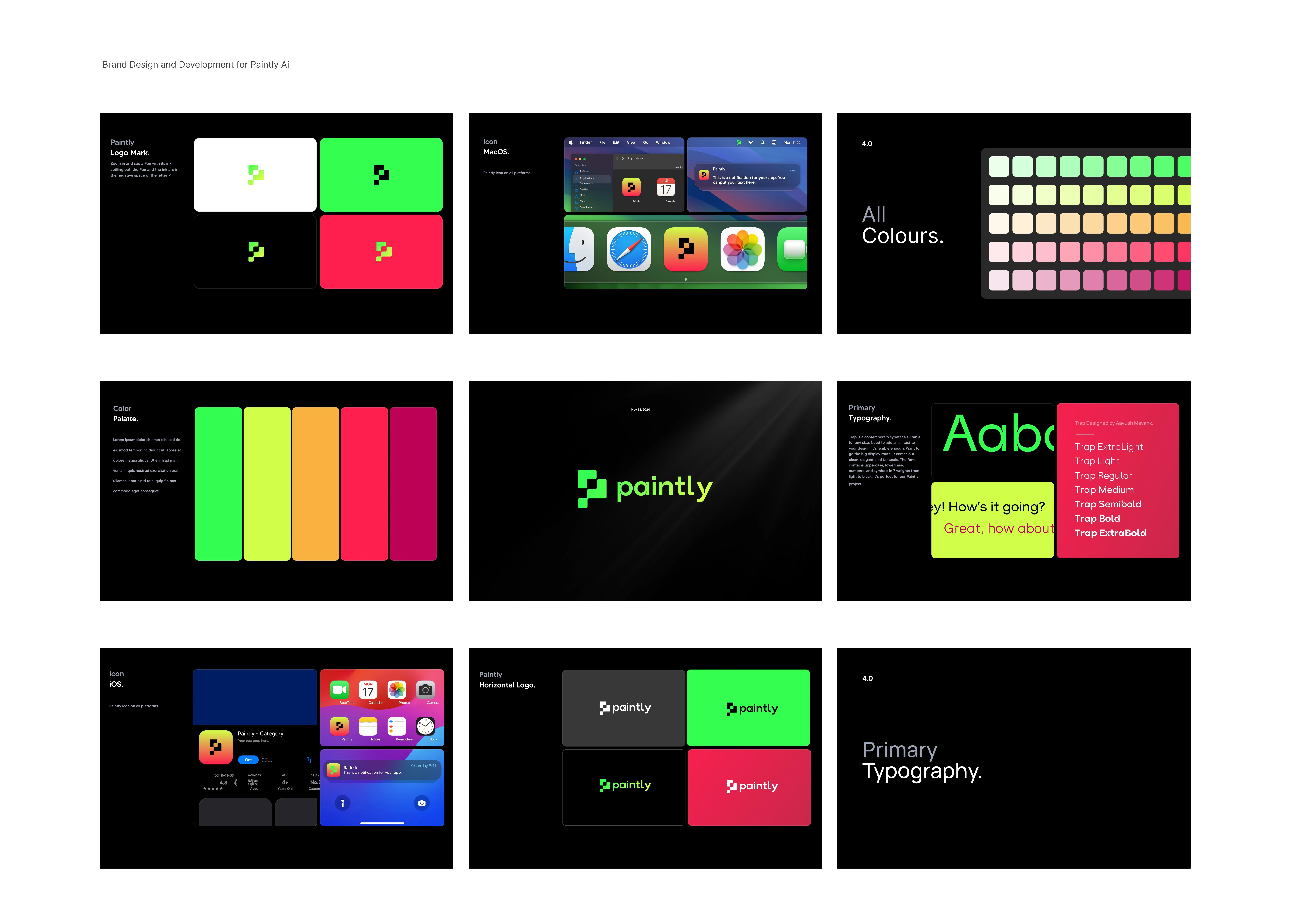 Paintly Logo Brand Design and Development.