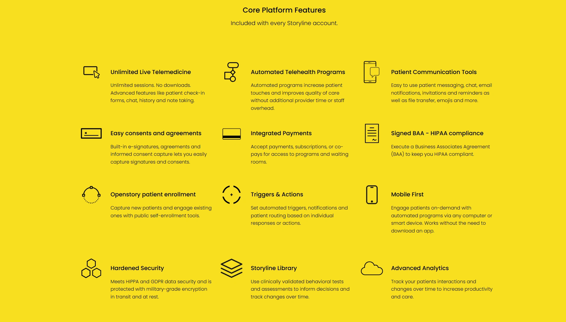 Core Platform Features