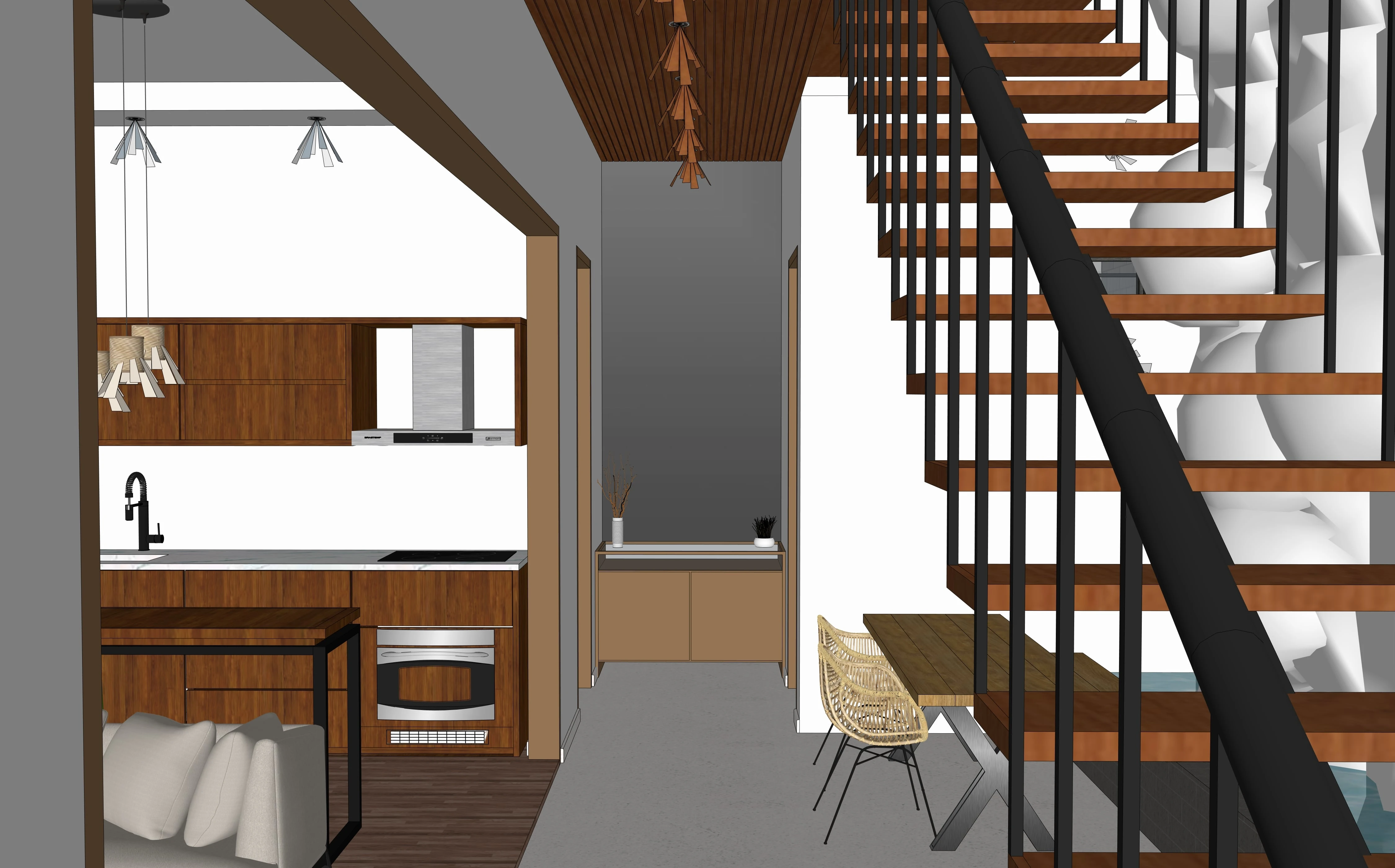 Sketchup model of Hall
