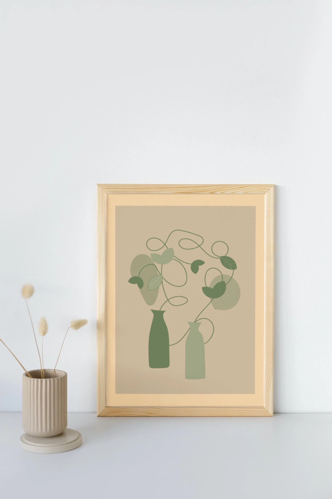 flower vase wall art