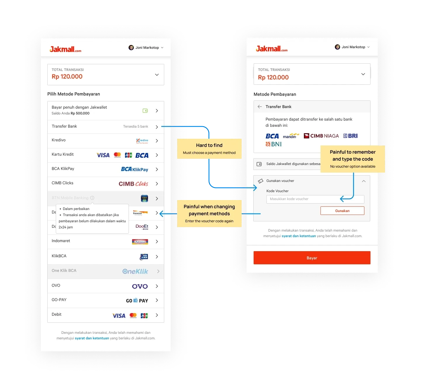Check existing UI