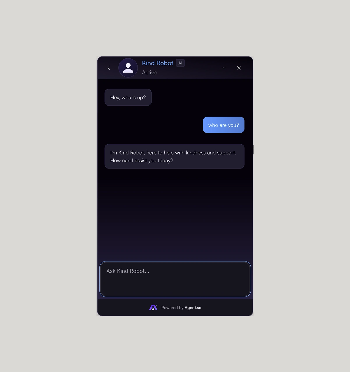 Chat Embed Powered by Agent.so