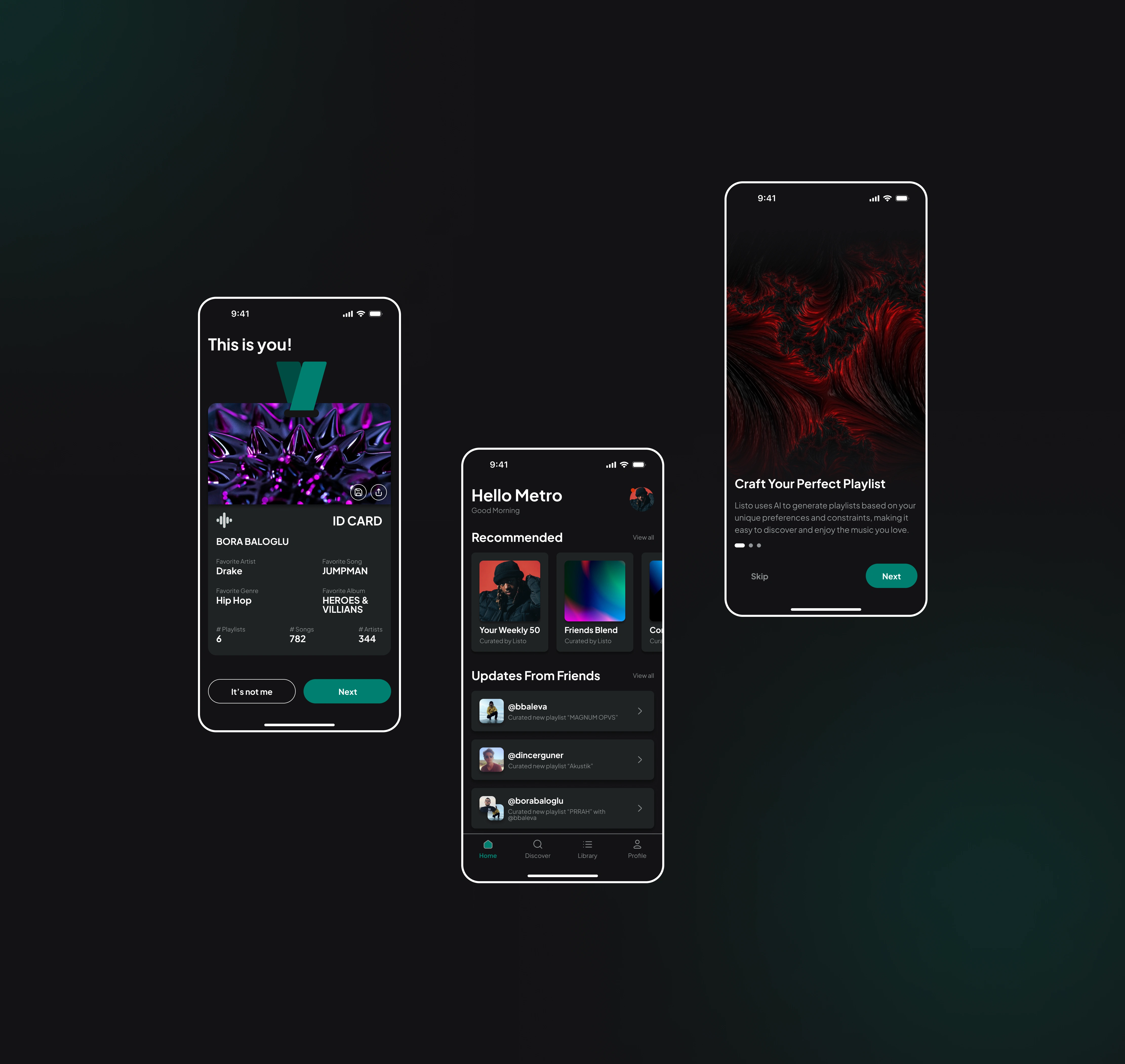 Listo Mobile App Design