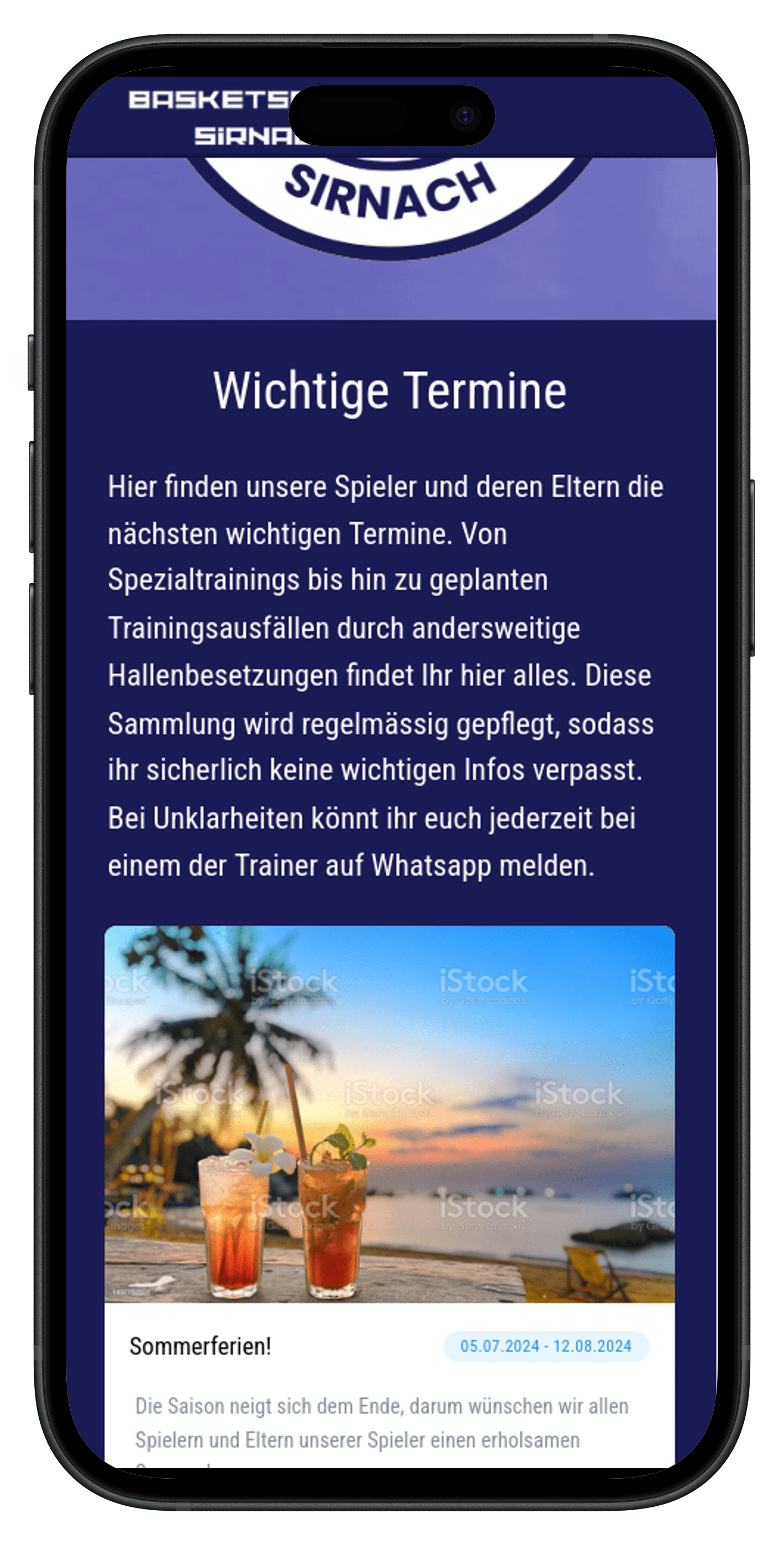 Mobile Friendliness I (Announcements Section)