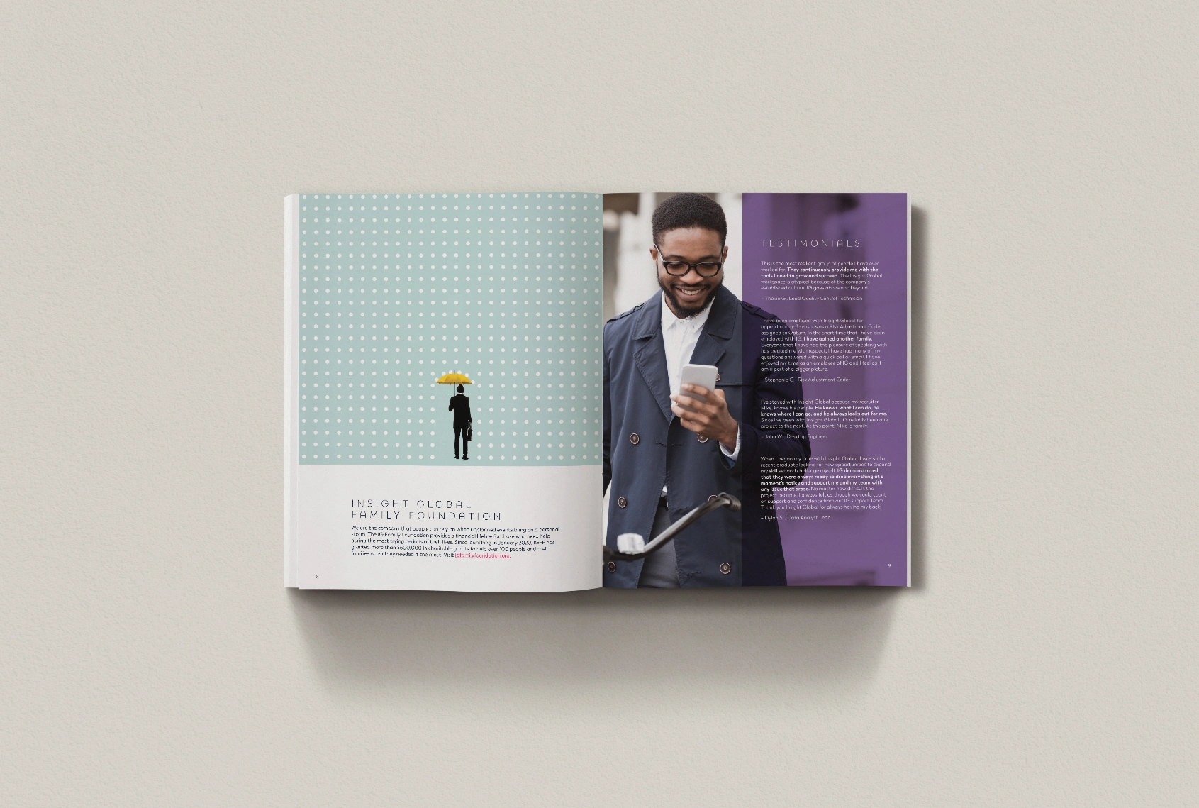 Interior of Talent Acquisitions Packet