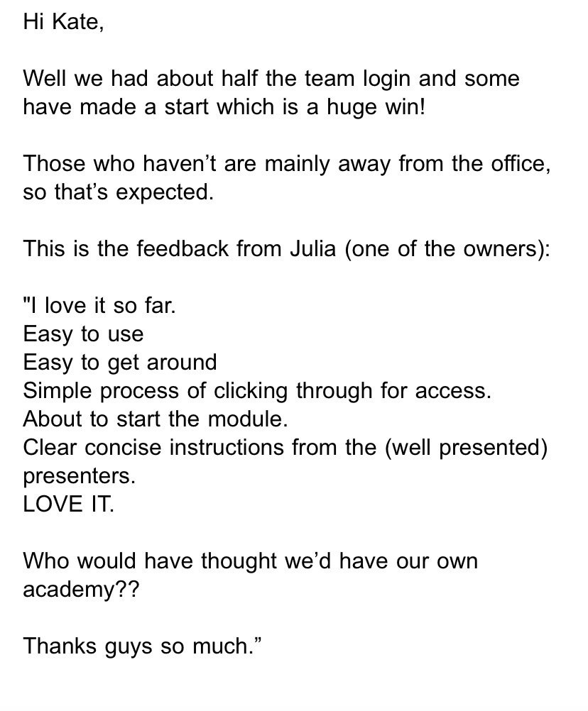 B2B Product Owner feedback (from my clients, client)
