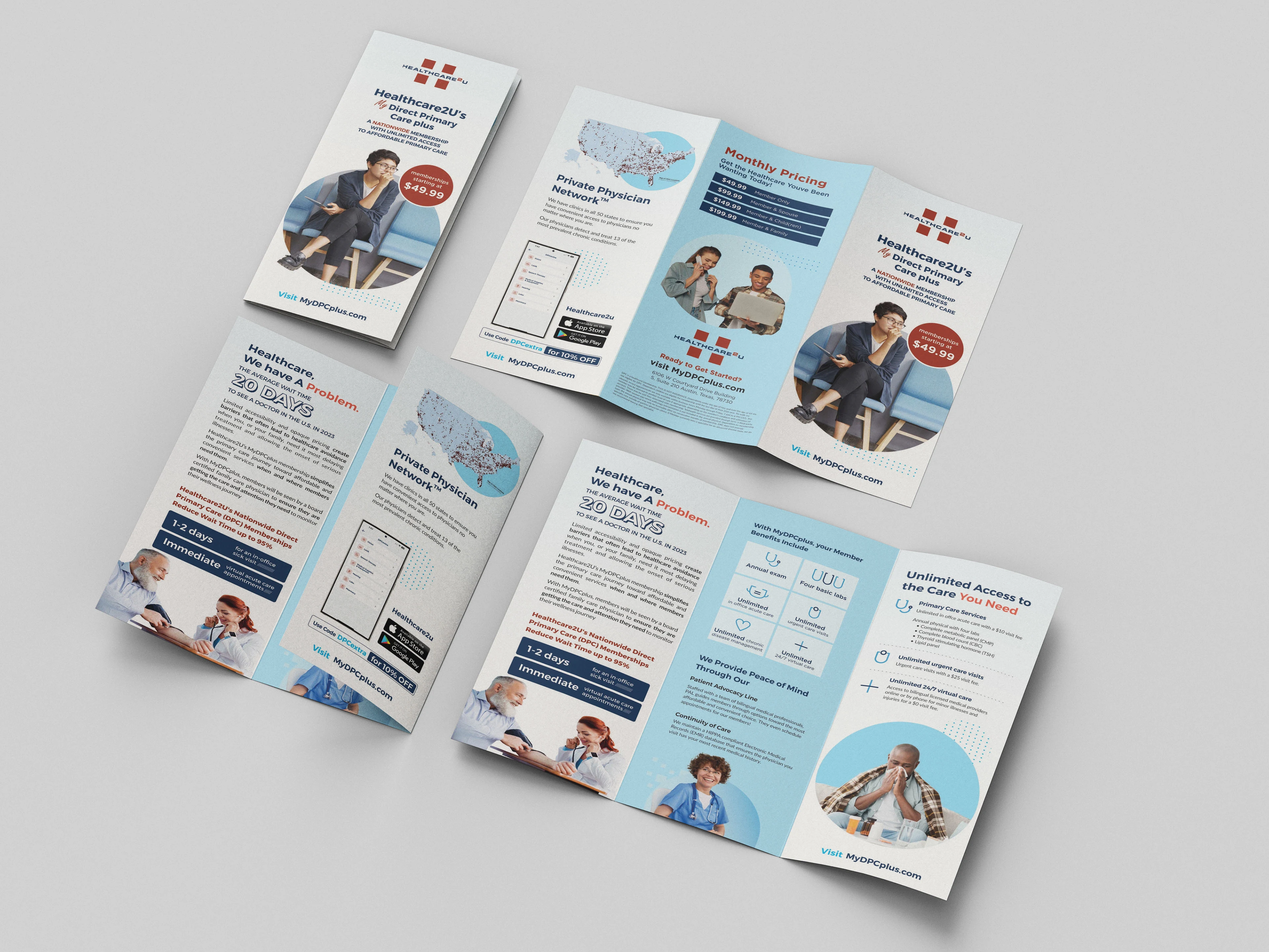 Direct Primary Care Plus Brochure Design
