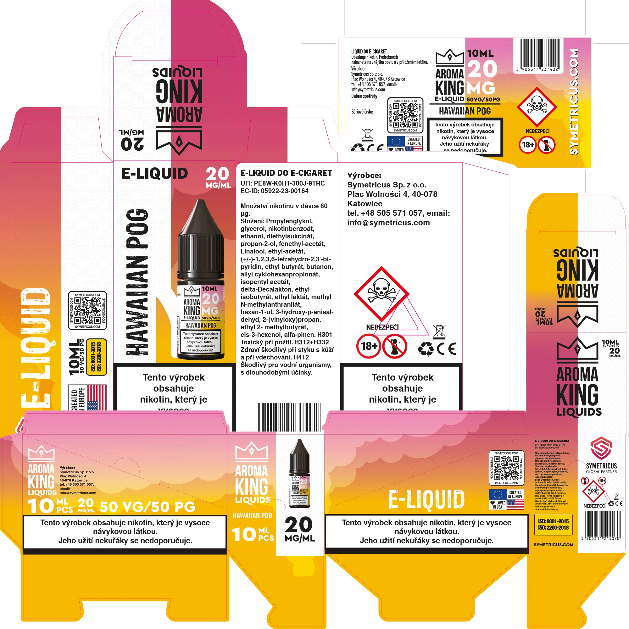 Printable set for the product.
