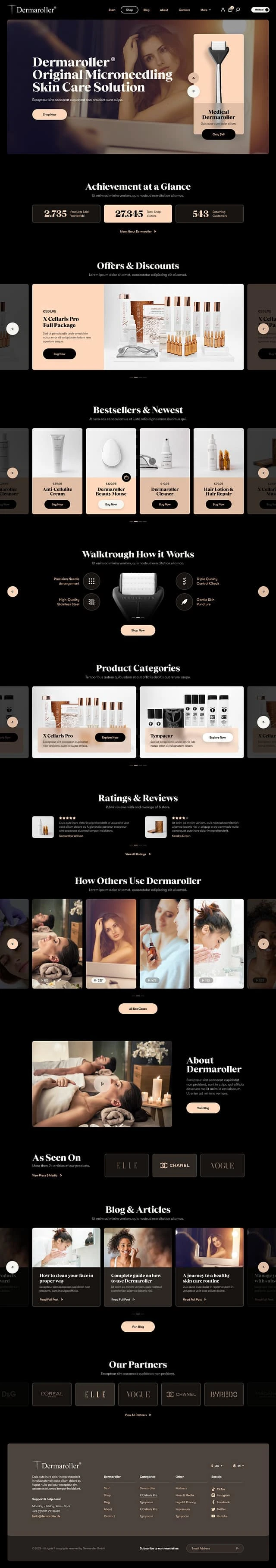 Dermaroller Homepage