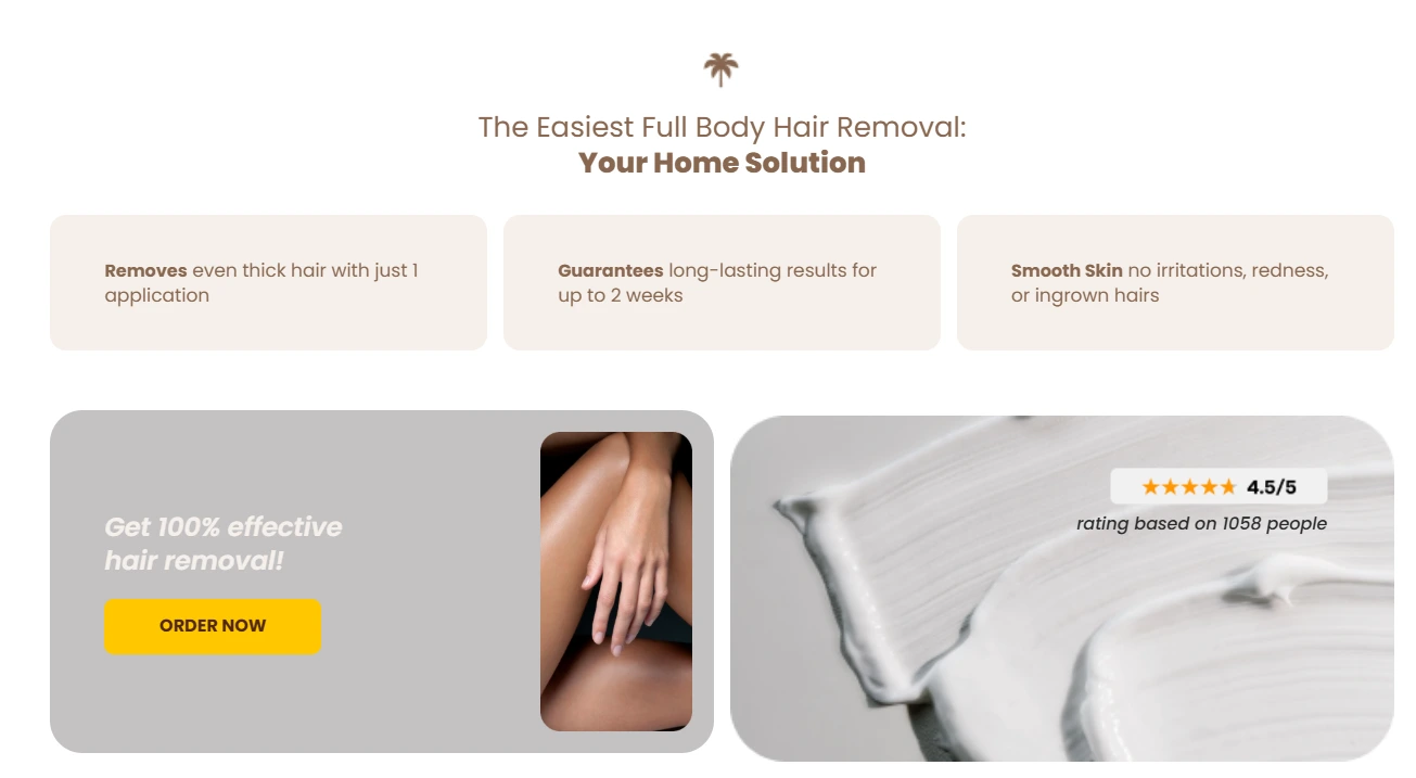 Website copy | Benefits + CTA