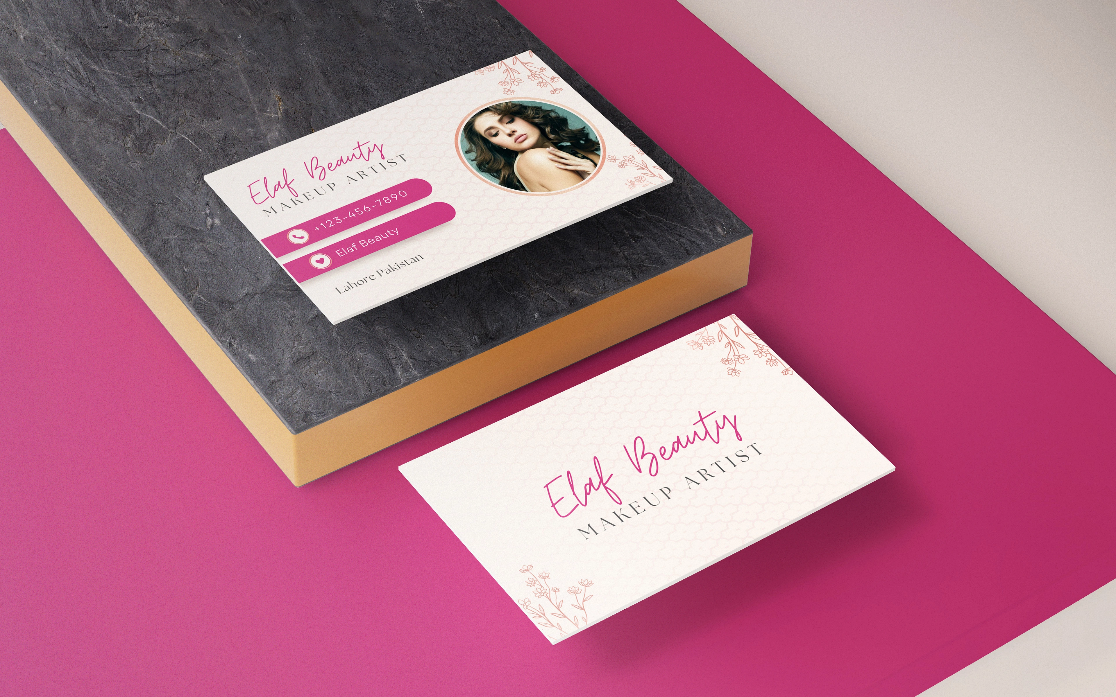 Beauty Salon Visiting Card Design 