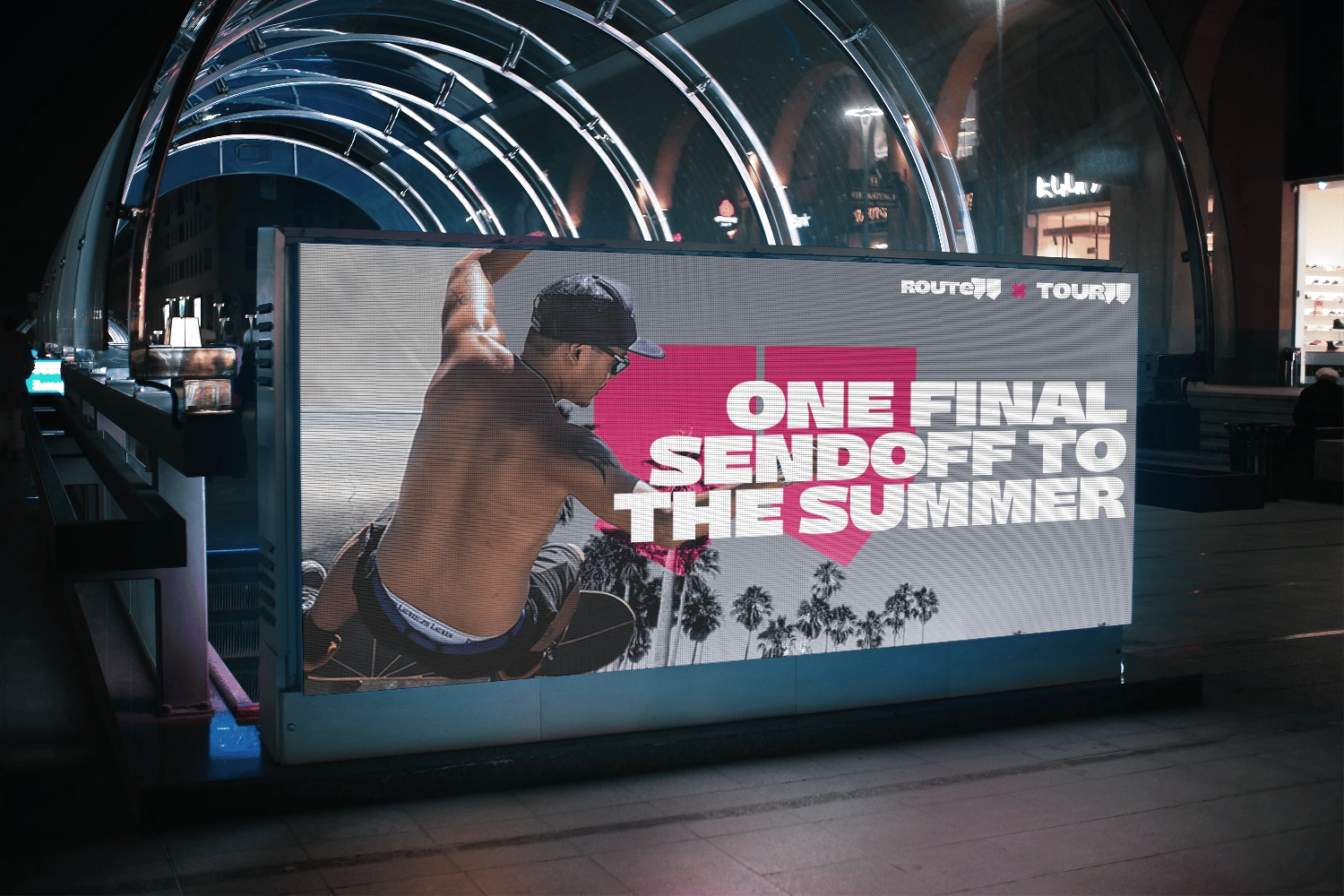 Concept for digital tour posters promoting Tour99 (Route99 official tour series)
