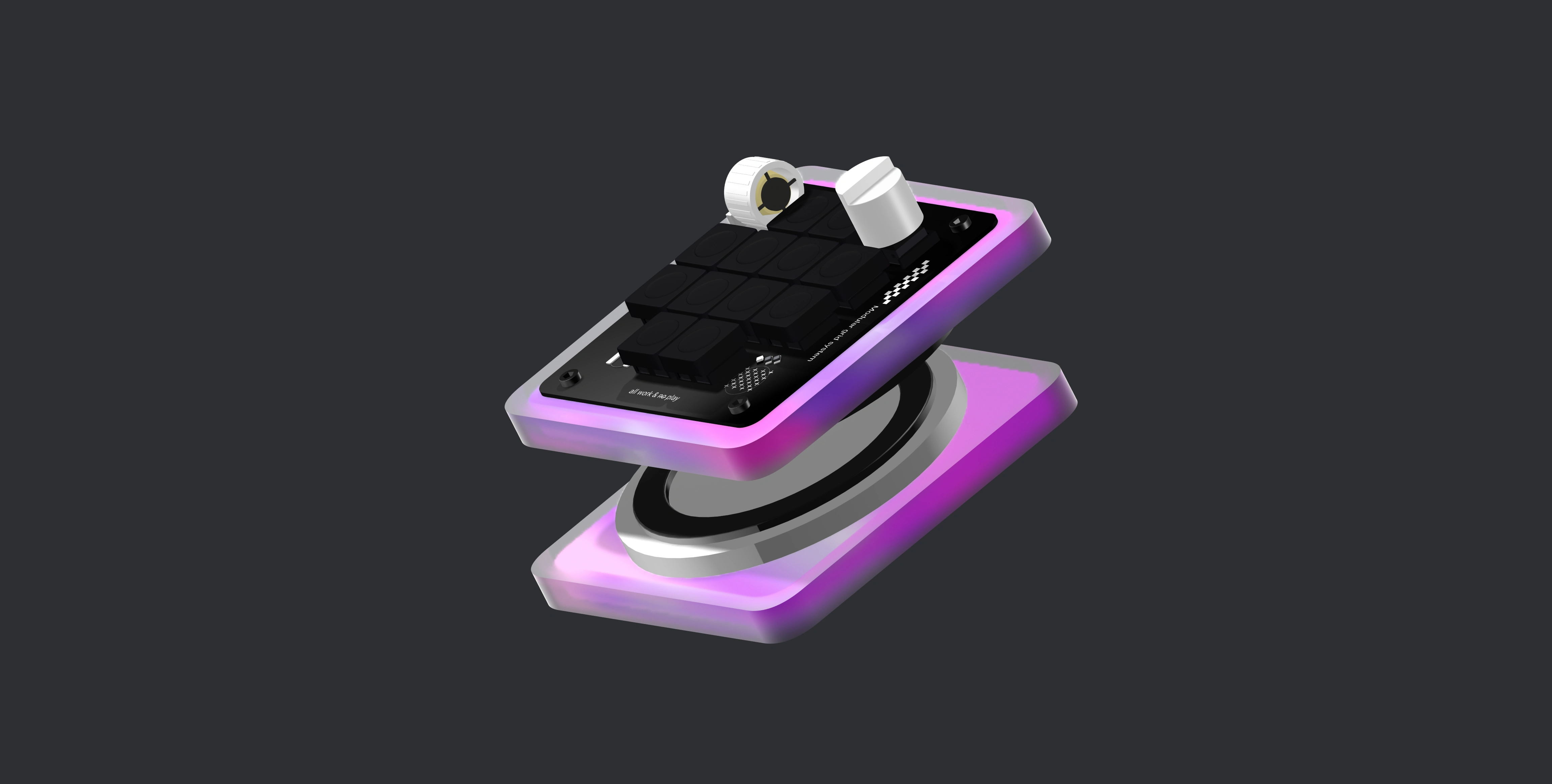 3D view of the MicroKeyboard