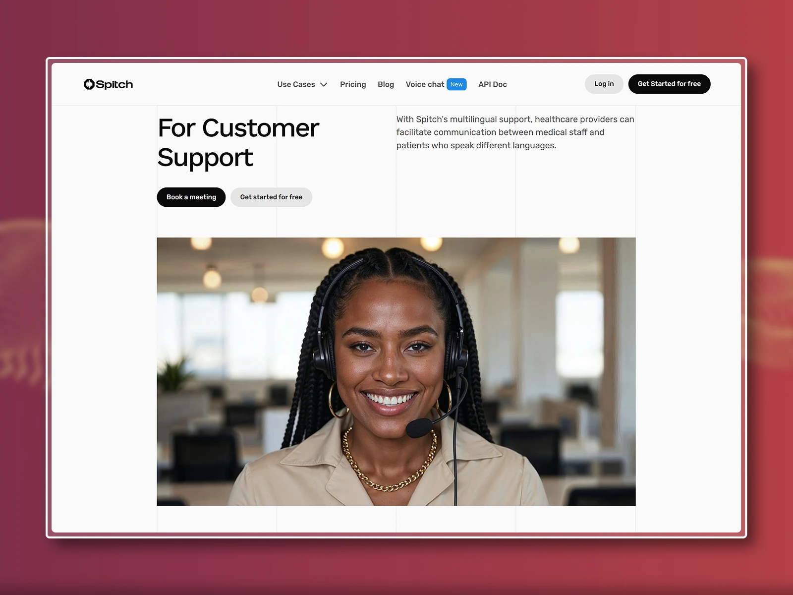 Customer Support Page