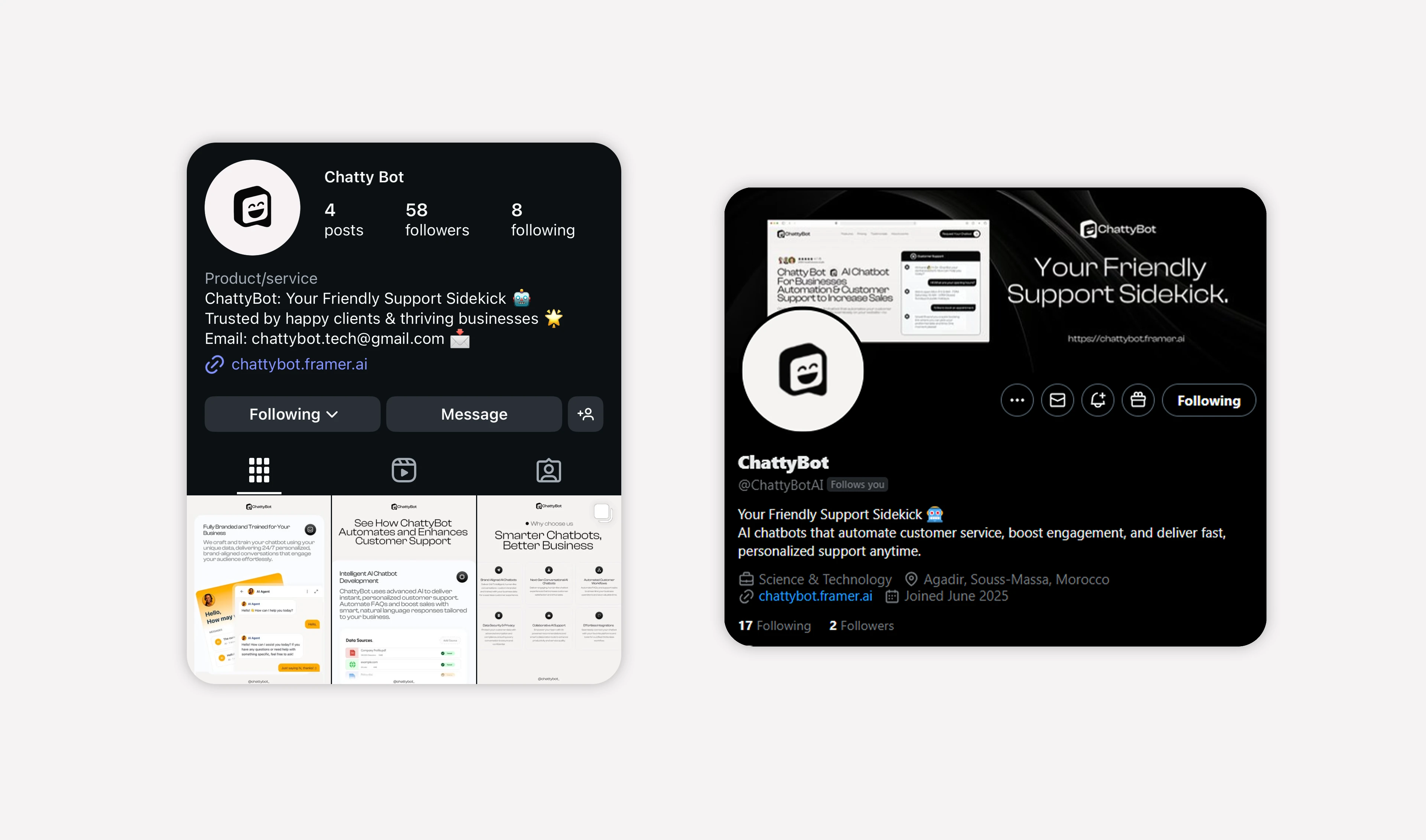 ChattyBot, everywhere you scroll