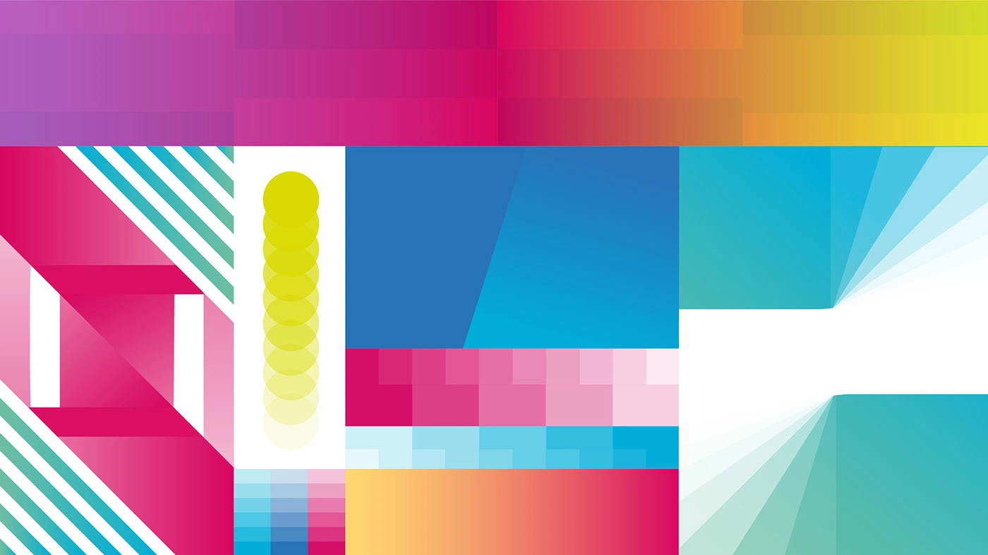 Initial Conceptual Development and Morphological Exploration for the Miami Open 2024 mural. The strategic brief required capturing movement and youthful energy using a vibrant, digital aesthetic. The design aimed to create an immersive, welcoming space that actively encouraged public interaction and user-generated content by serving as a photo opportunity.