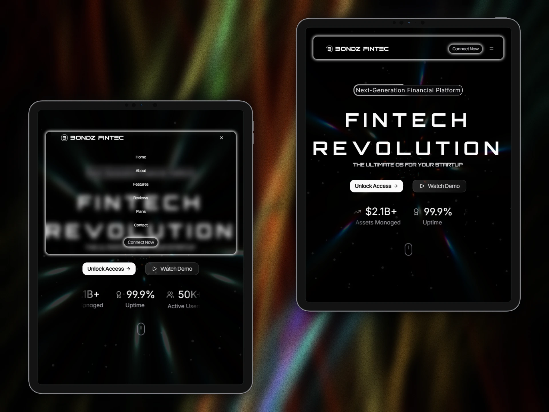 Tab Nav Open & Close View