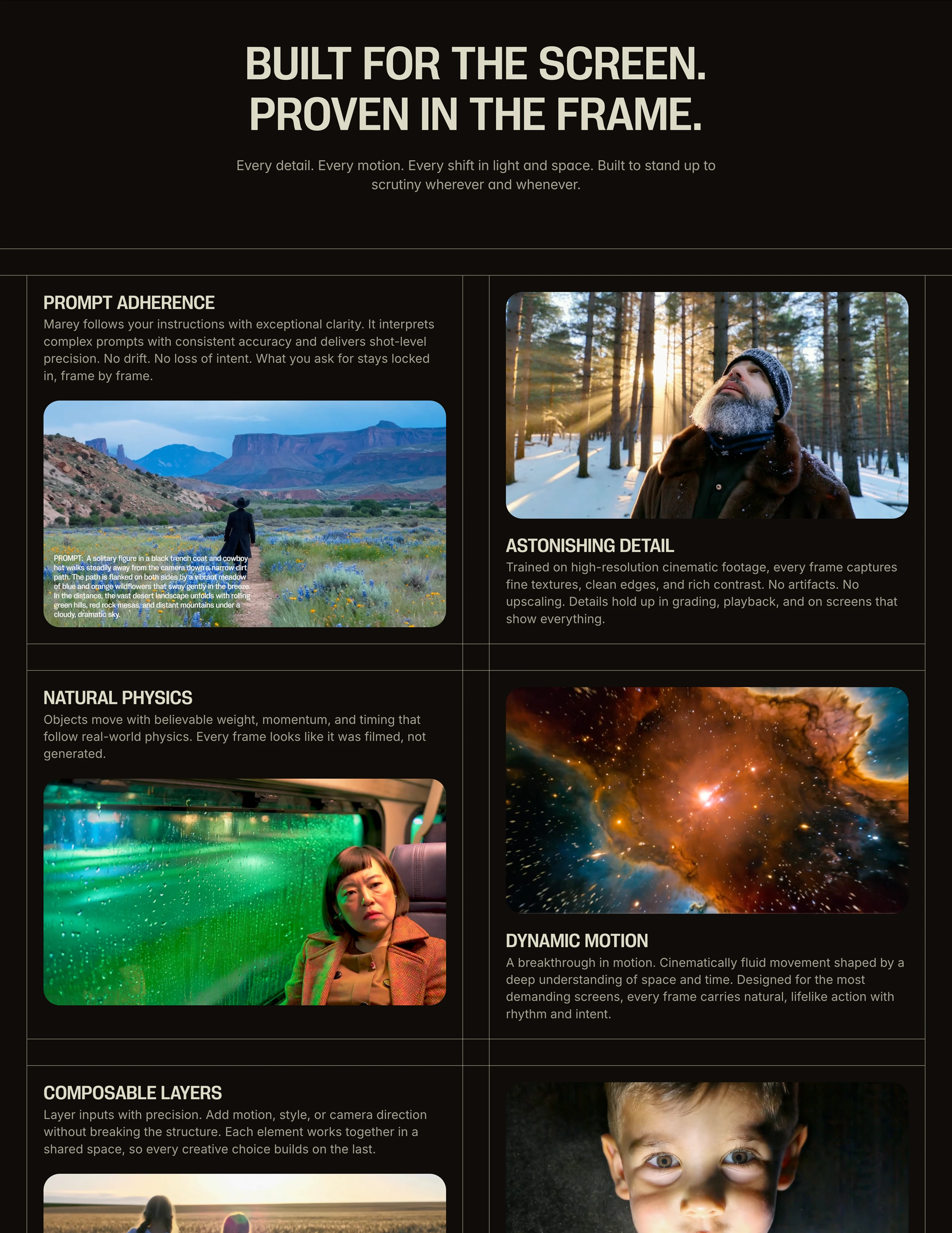 Marey Page - Capabilities Section