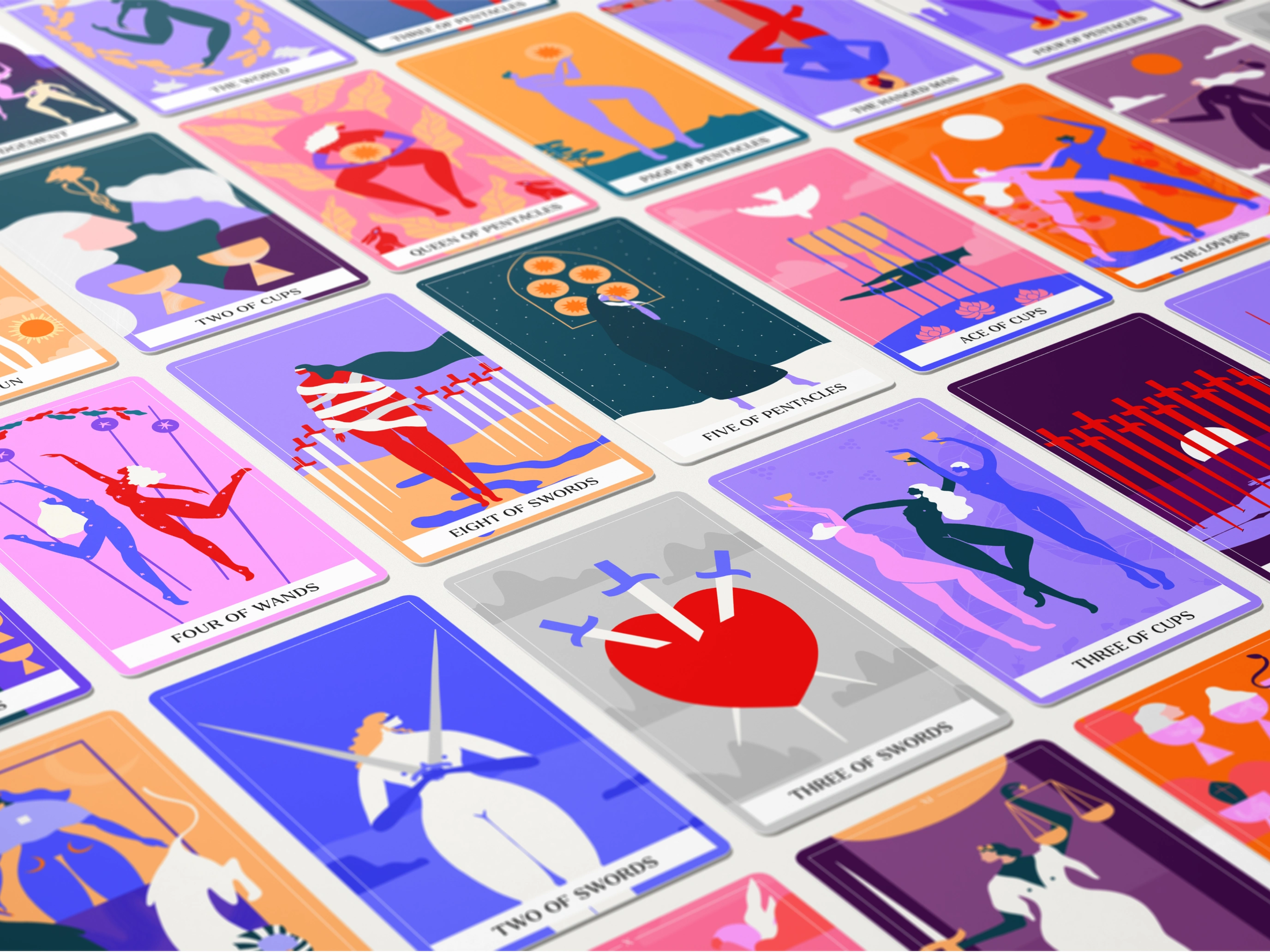 Tarot card illustrations