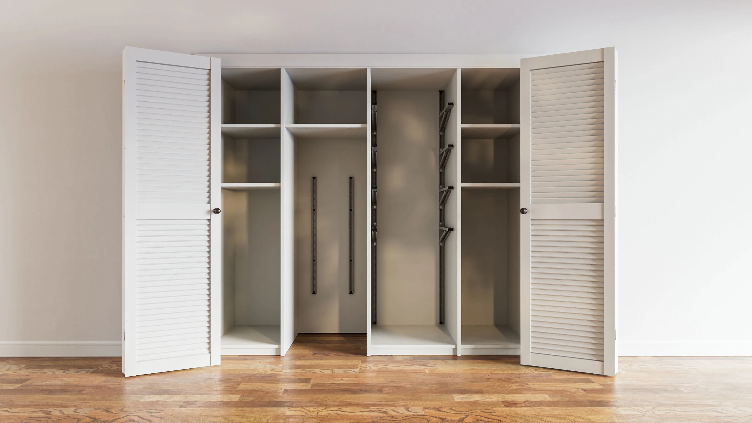 Laundry Closet Organized with Ezyracks - Full Shot A1