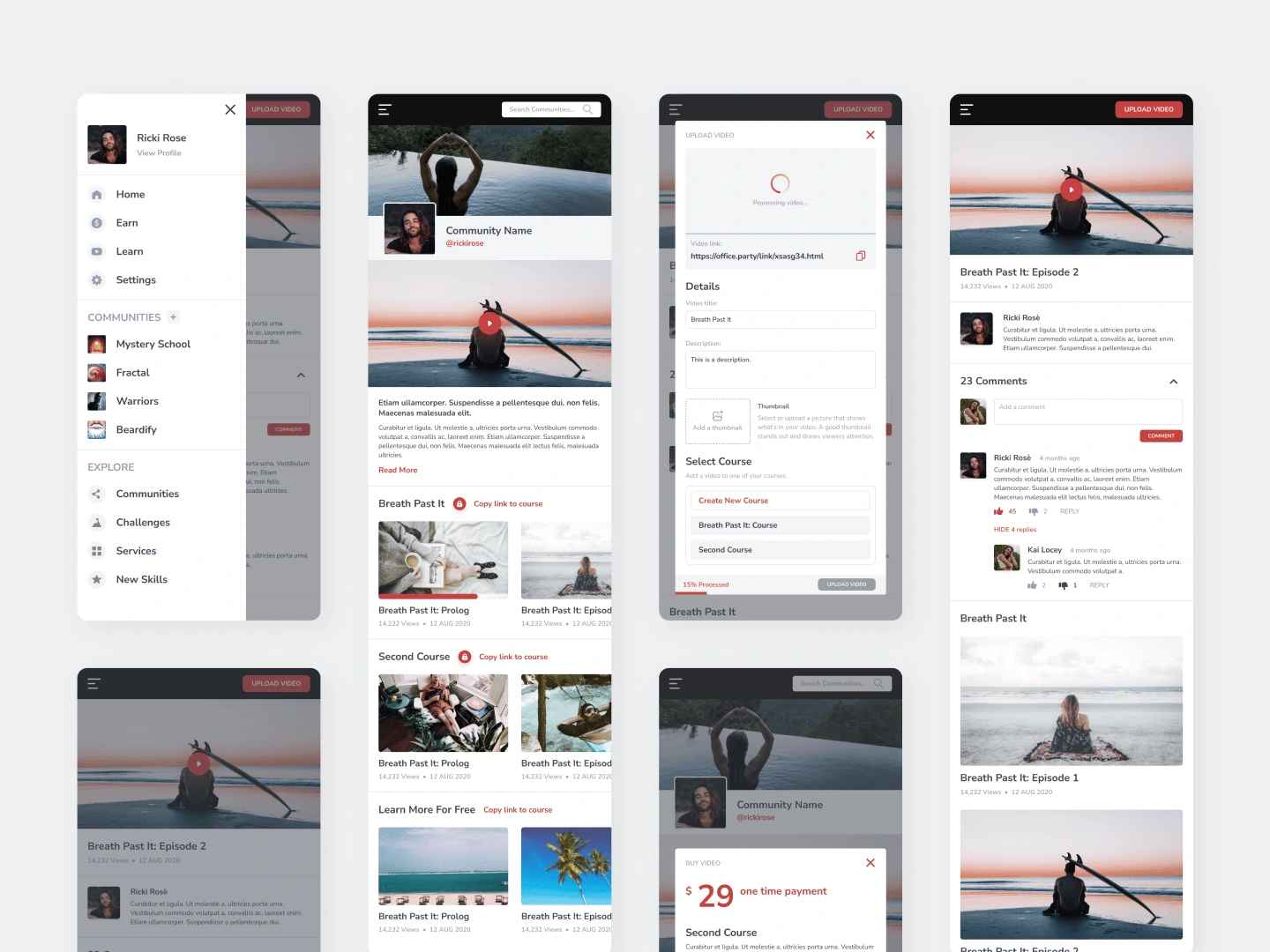 Paid content video platform