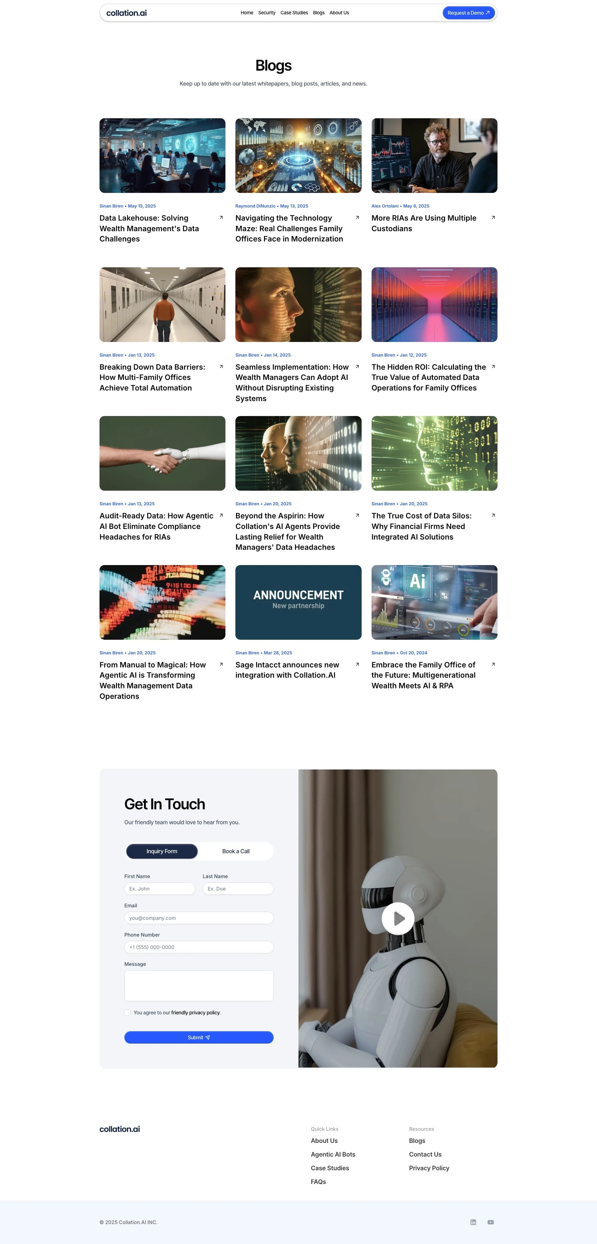 Blogs Listing Page