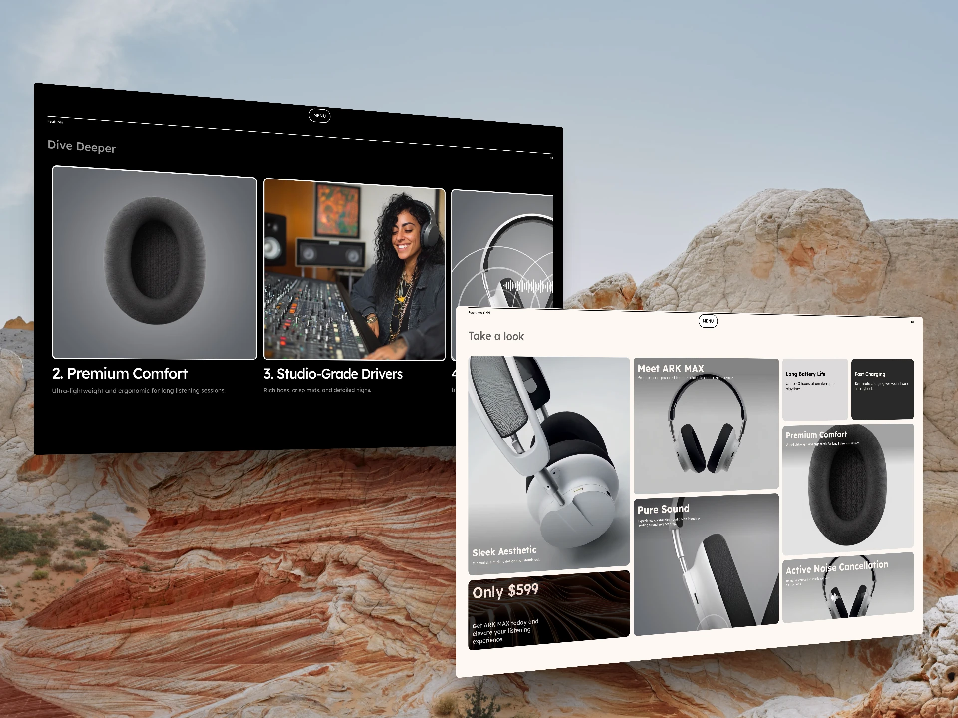 Features & Bento Grid Sections