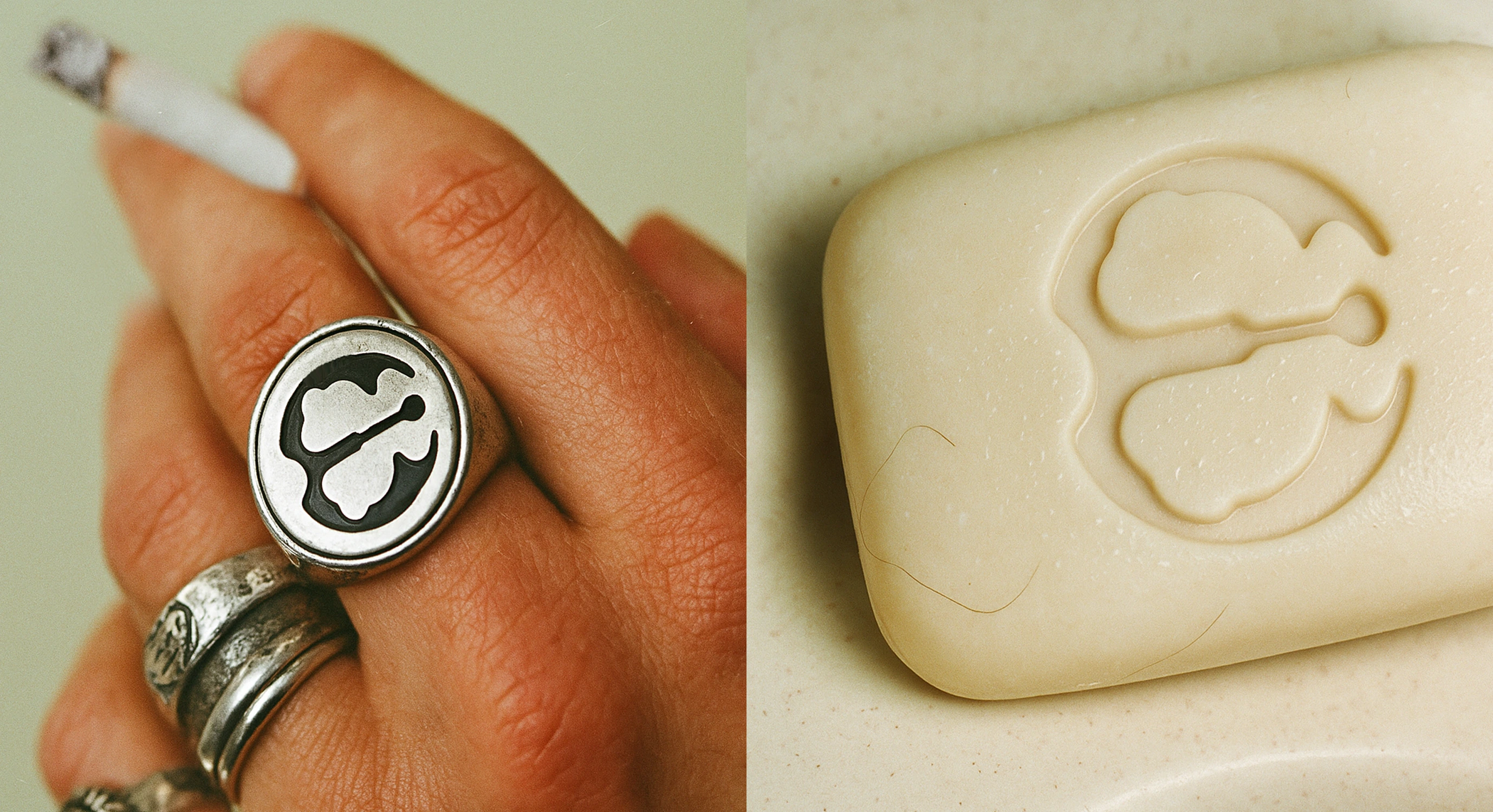 Generated image series with integrated logo