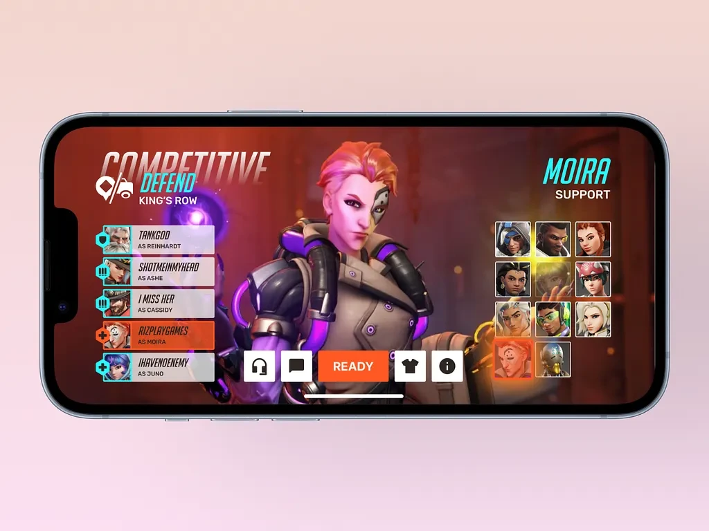 Hero Selection Screen