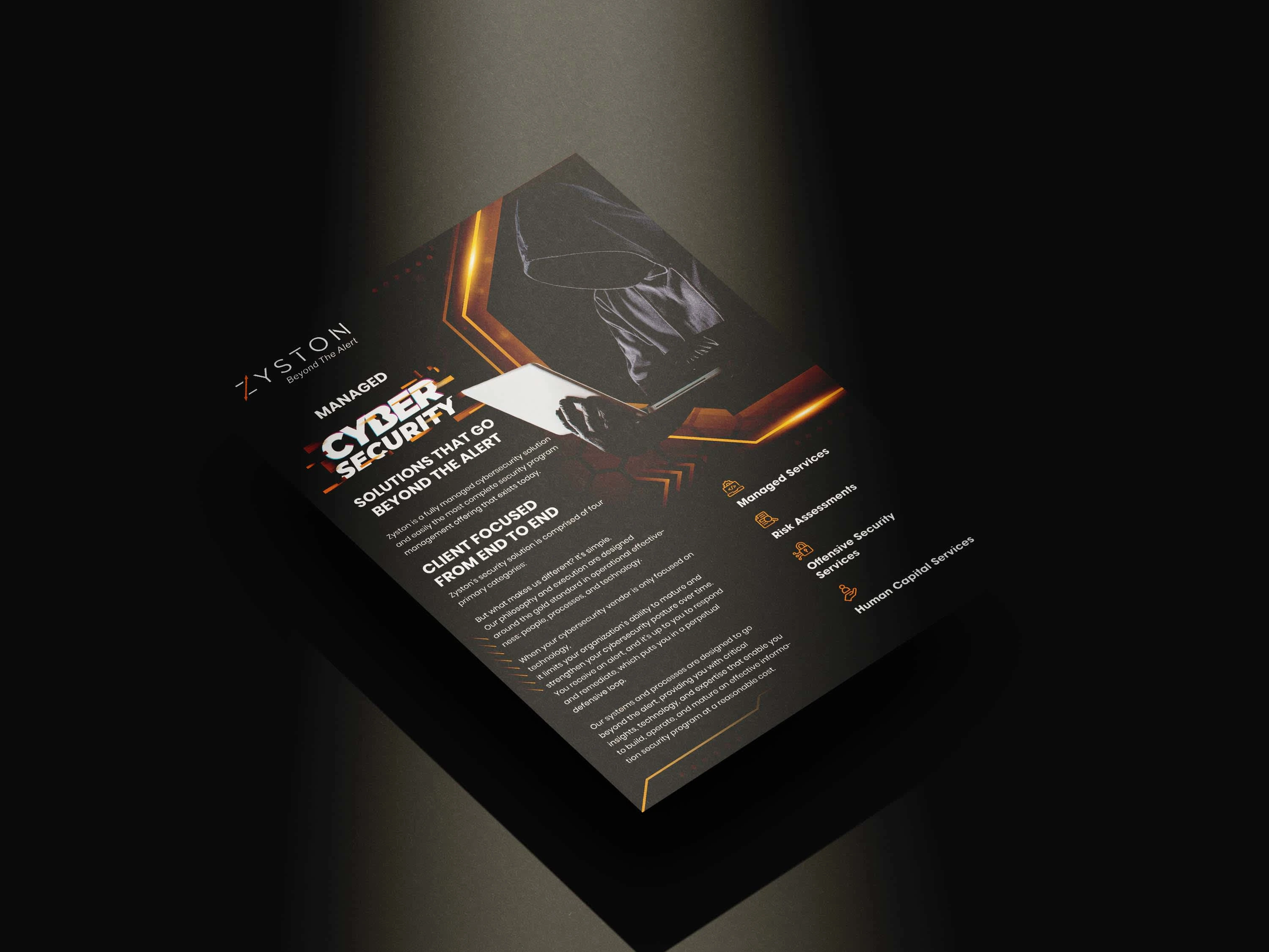 Zyston – Cybersecurity Services Flyer