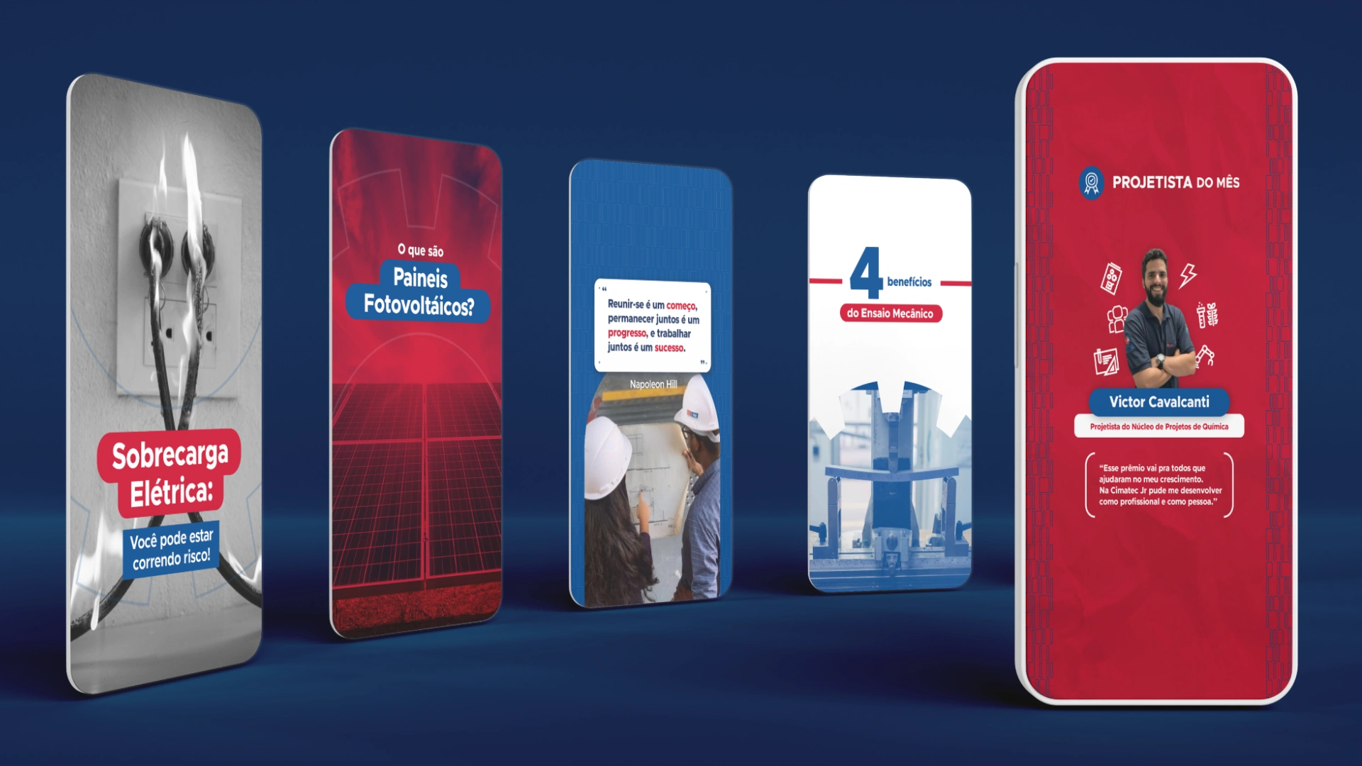 Social Media story posts.