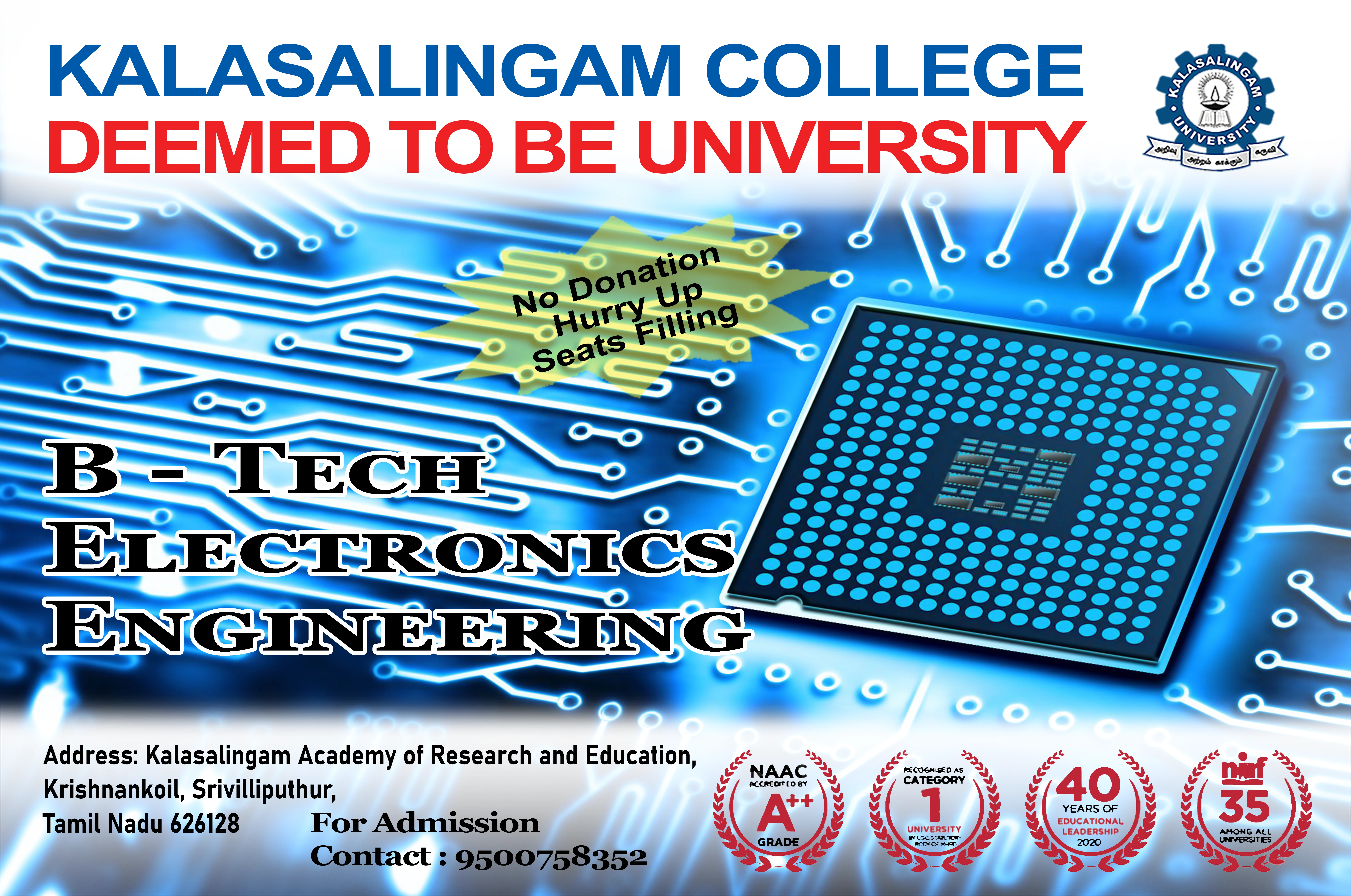 DESIGN FOR B-TECH ELECTRONIC ENGINEERING